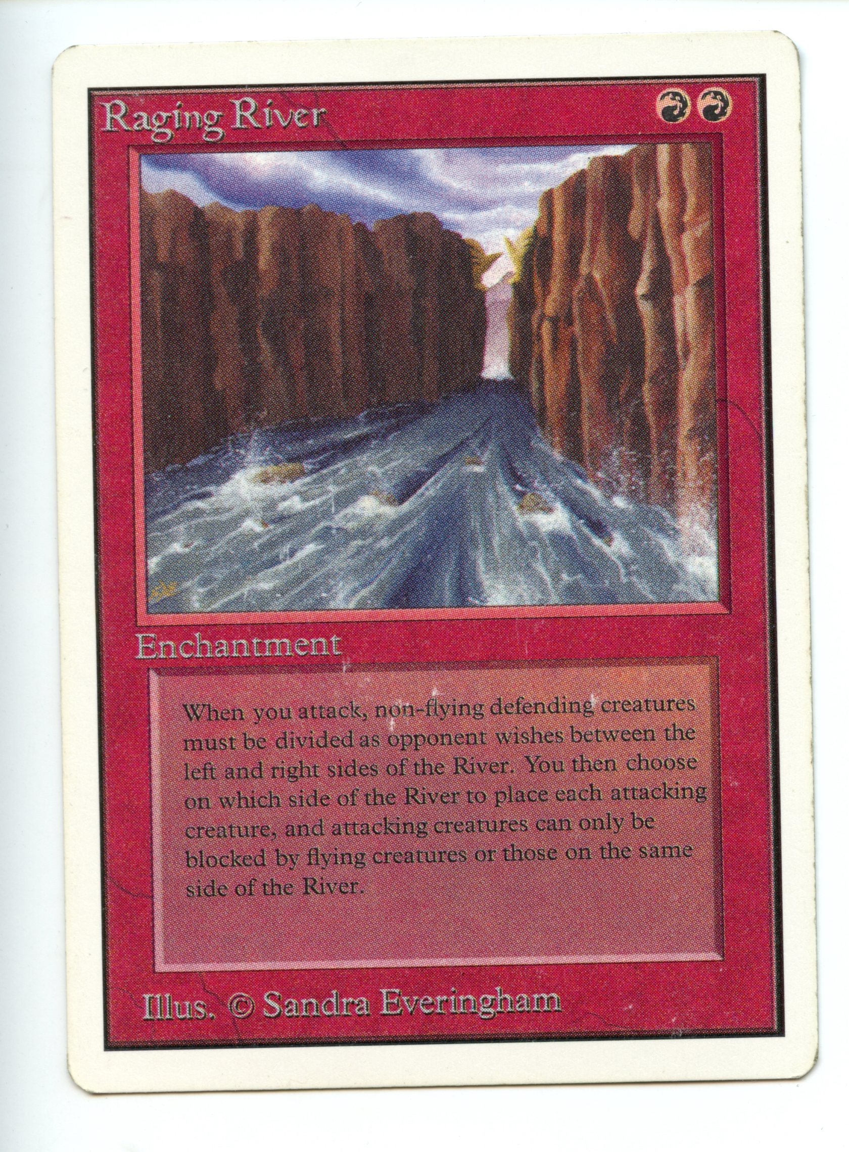 Magic the Gathering - Raging River  - Unlimited - Moderately Played