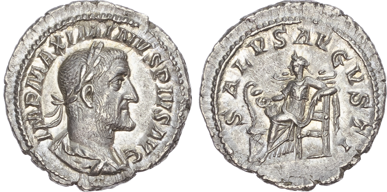 Maximinus Thrax (AD 235-238) AR Denarius, Rome, AD 236-237, 3.25g.