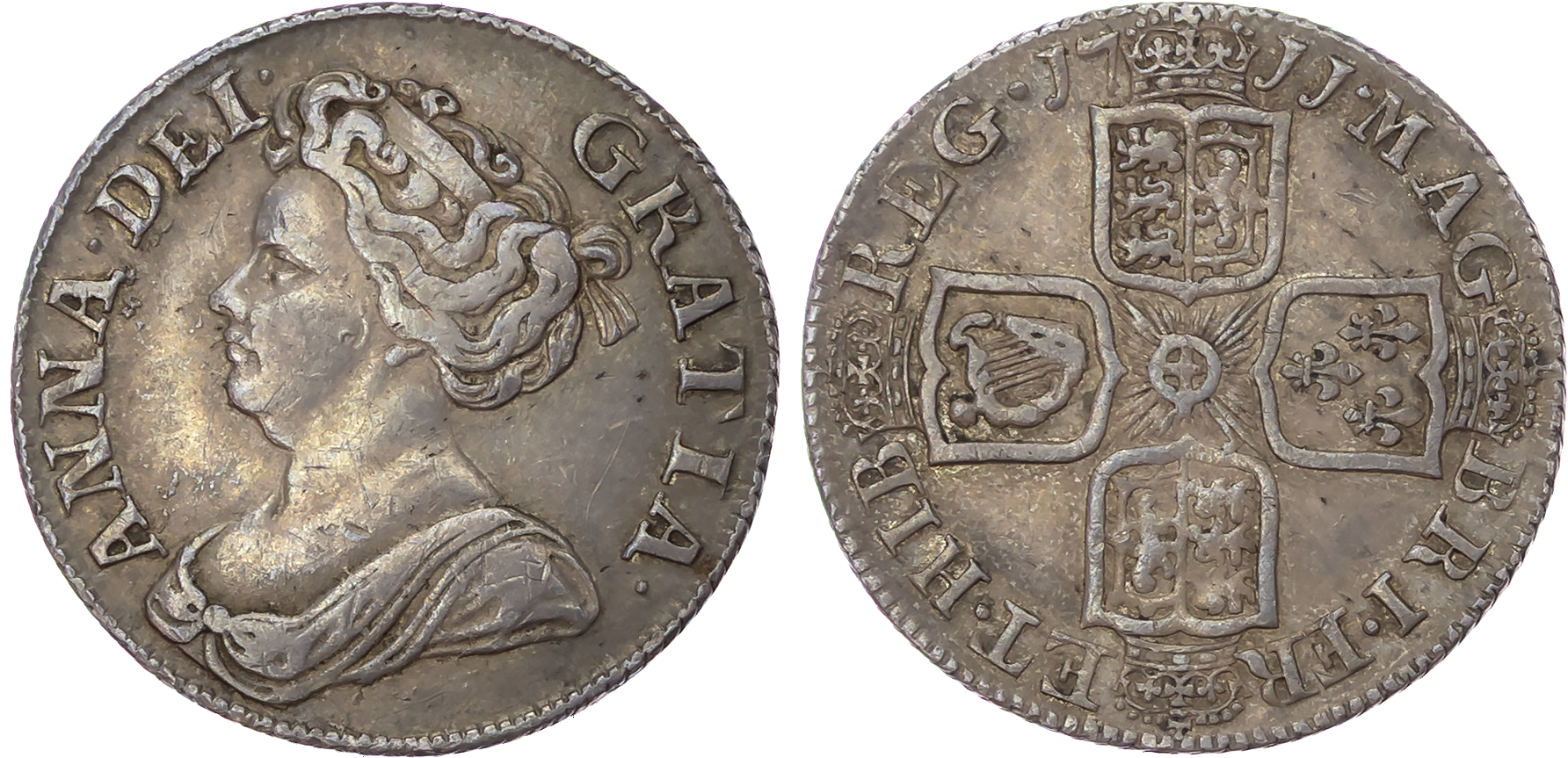 Anne (1702-1714), Post Union, AR Shilling, 1711.