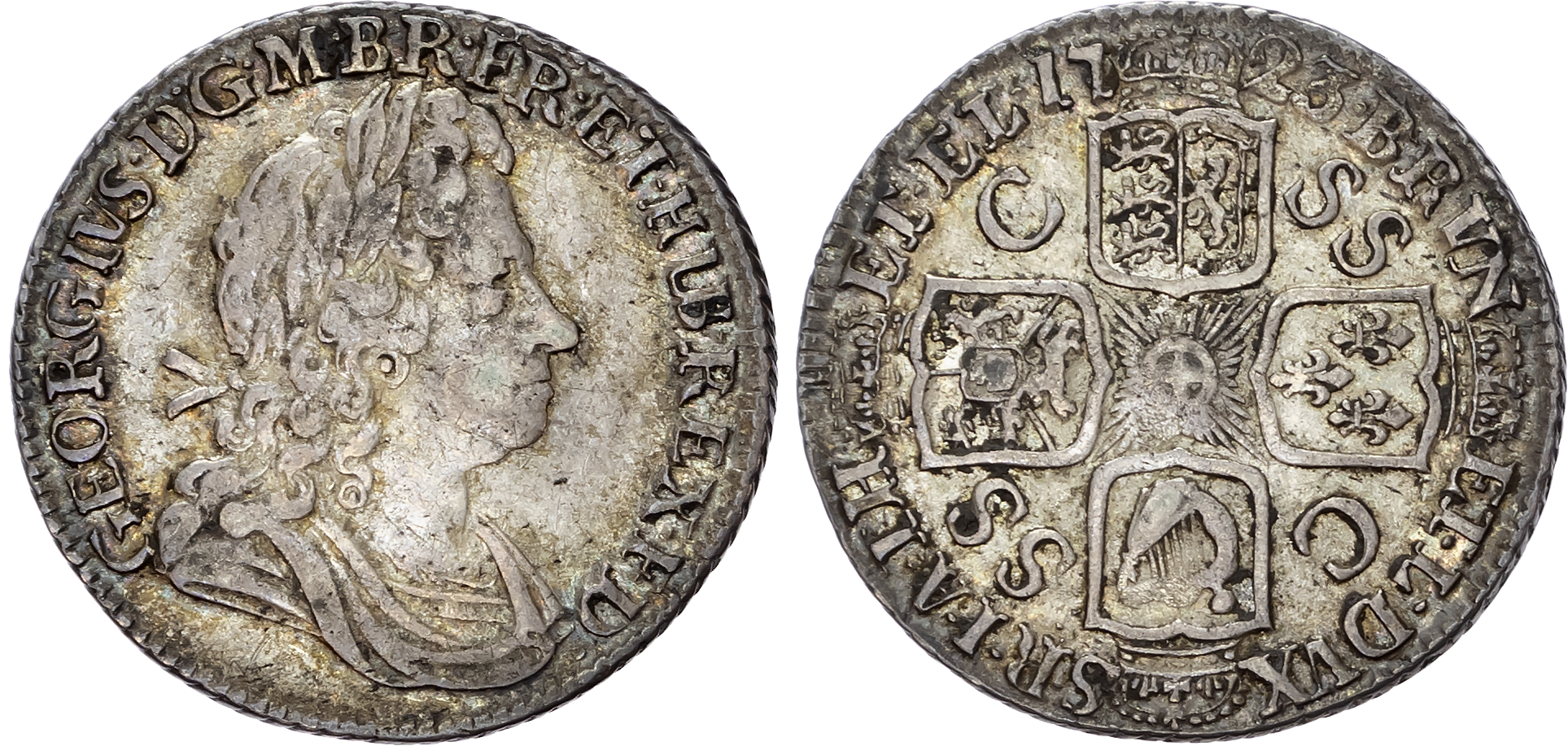 George I (1714-1727) Shilling, 1723, South Sea Company.