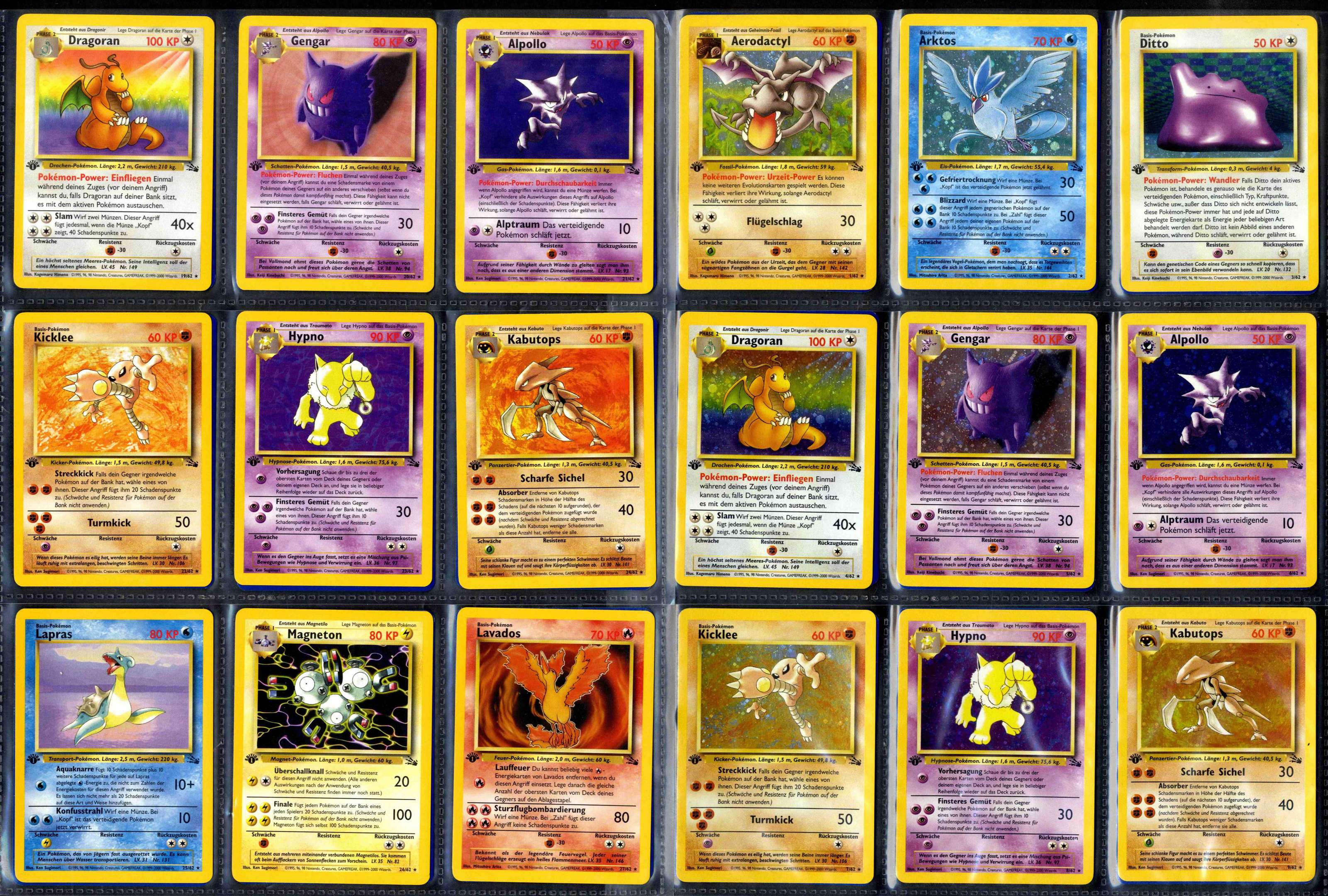 pokemon card fossil set Vintage Pokmon from 1999 with high collector value This single Past auction: Pokmon TCG -