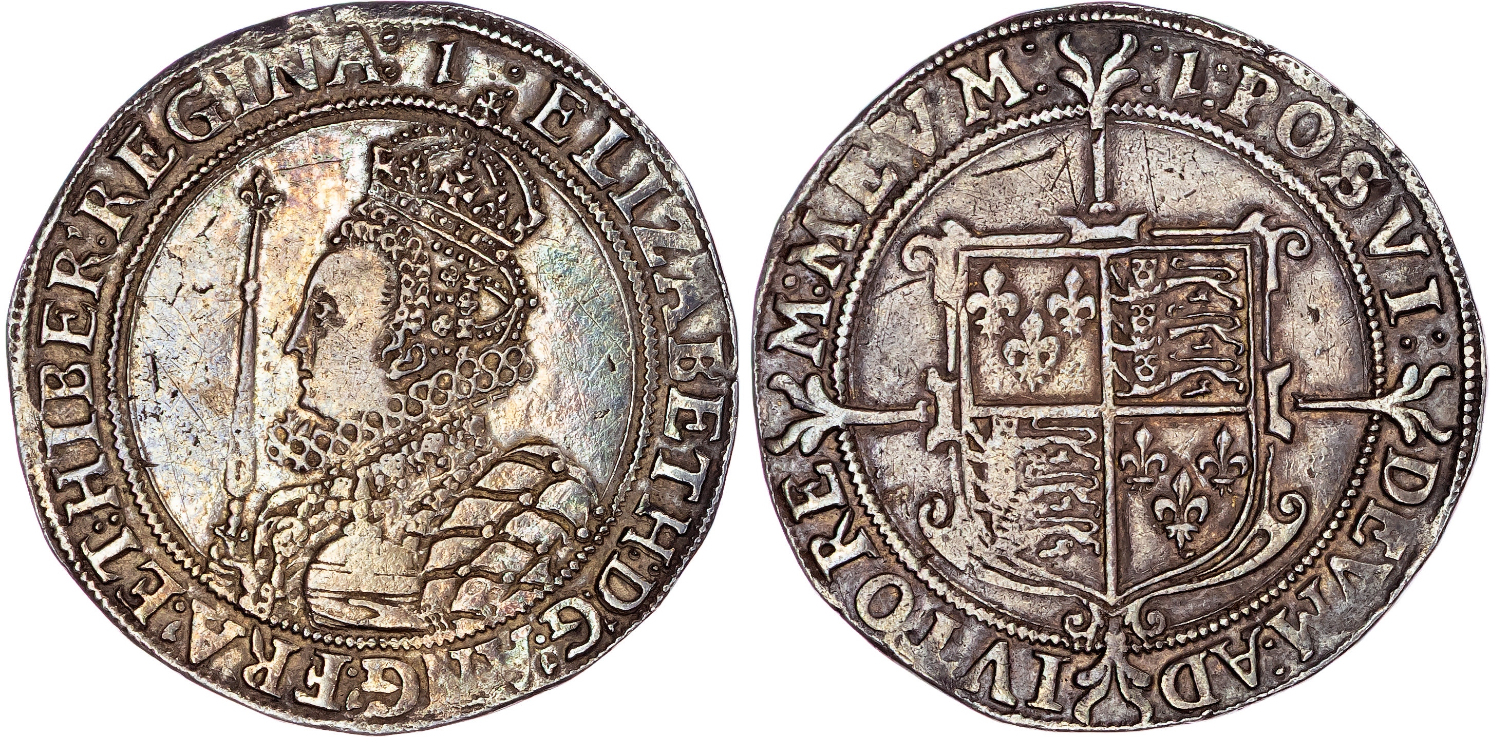Elizabeth I (1558‐1603), AR Halfcrown, Seventh Issue, Tower (London) mint, mm. 1 (1601).
