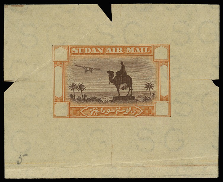 1931(-37) Air, master die proof (undenominated frame) in...
