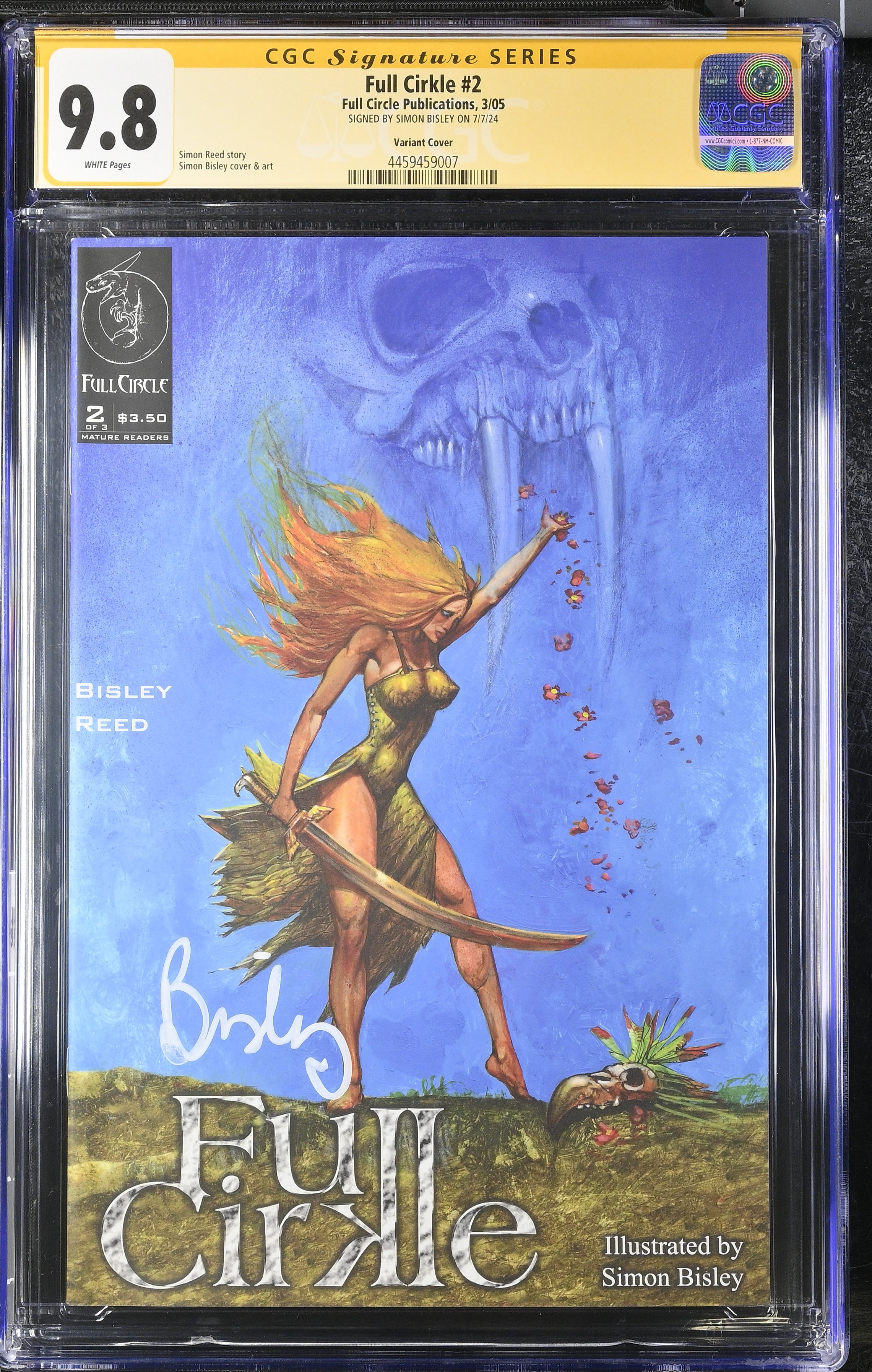 Full Cirkle #2 (Full Circle Publications 2005) CGC 9.8 Signed by Simon Bisley