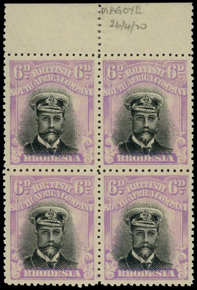 1918-21 6d Head Die IIIB, perf 14, toned...