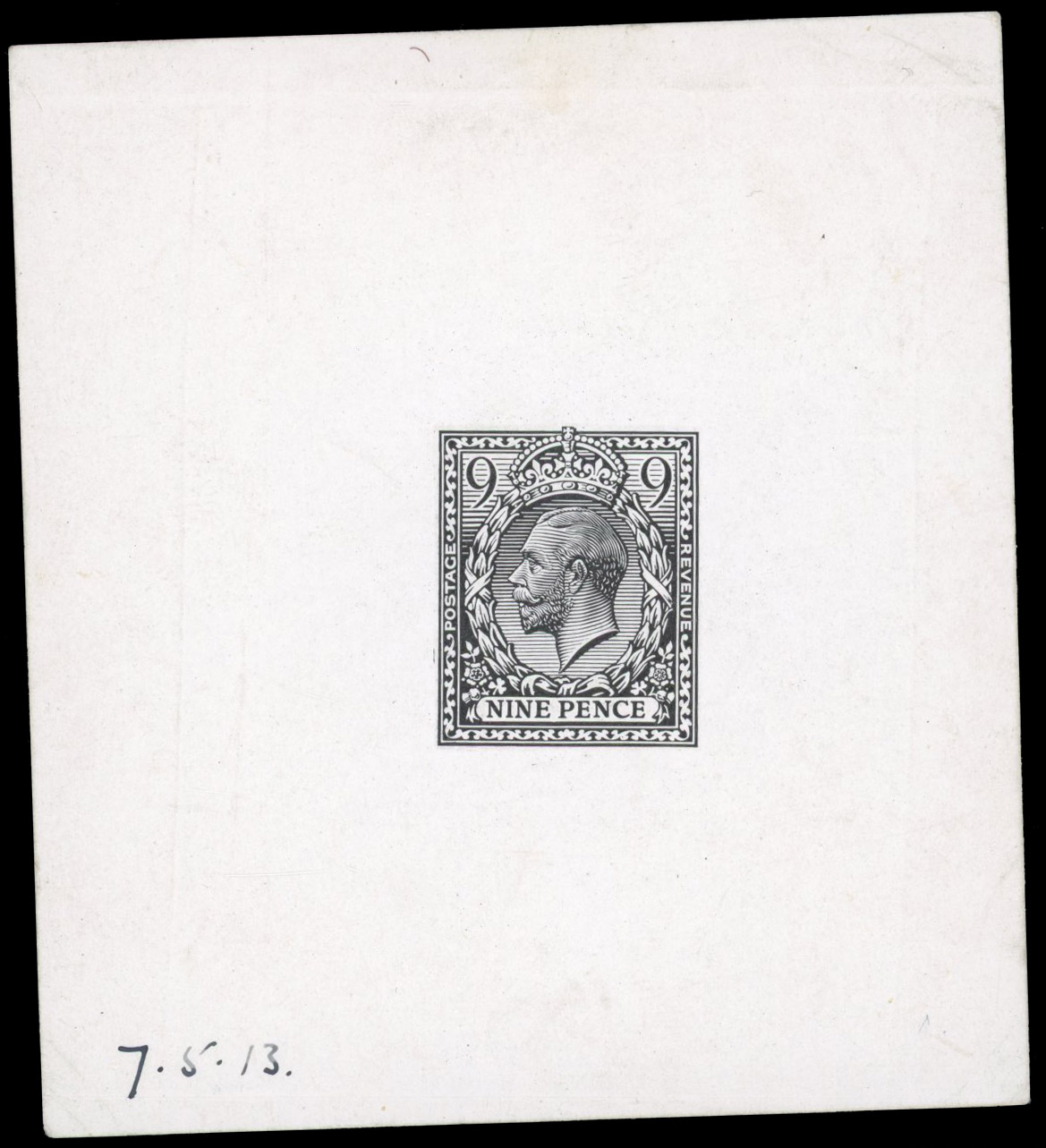 GB SG 392 1913 9d Die Proof