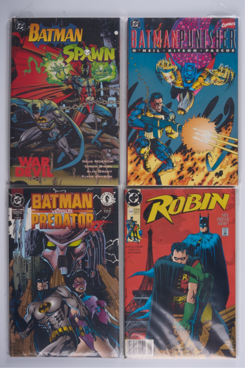 Batman Collection: Batman Spawn, Batman Punisher, Vs. Predator & Robin (Dark Horse/Marvel/DC Comics, 1991-95) Bundle of 13