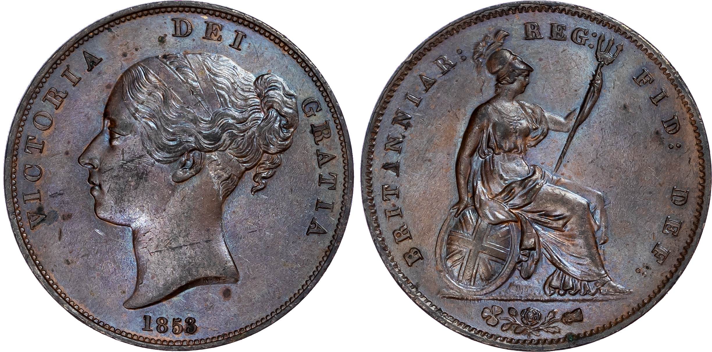 Victoria (1838-1901), Penny, 1853