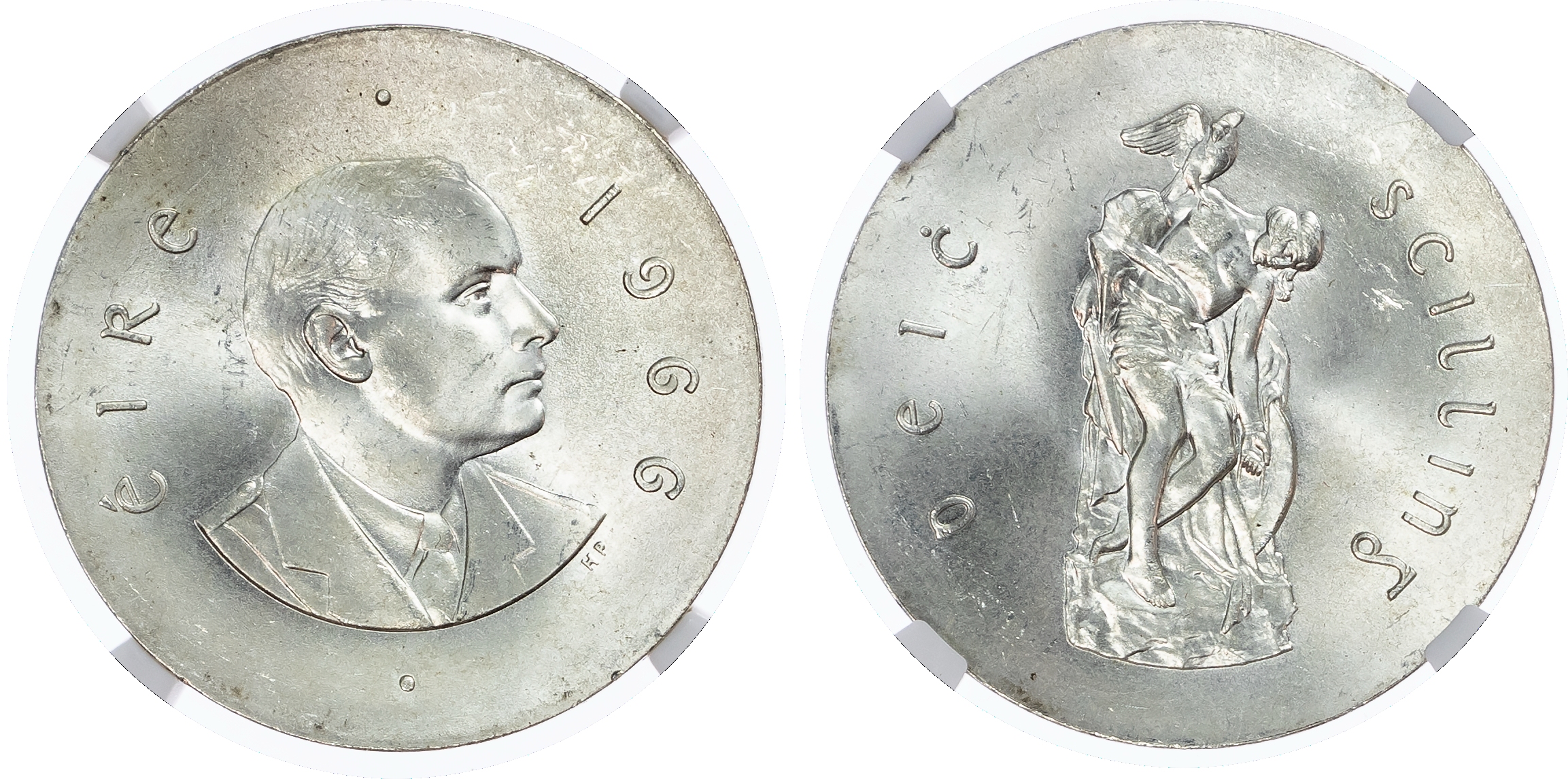 Ireland. Republic AR 10 Scilling. 1966. 