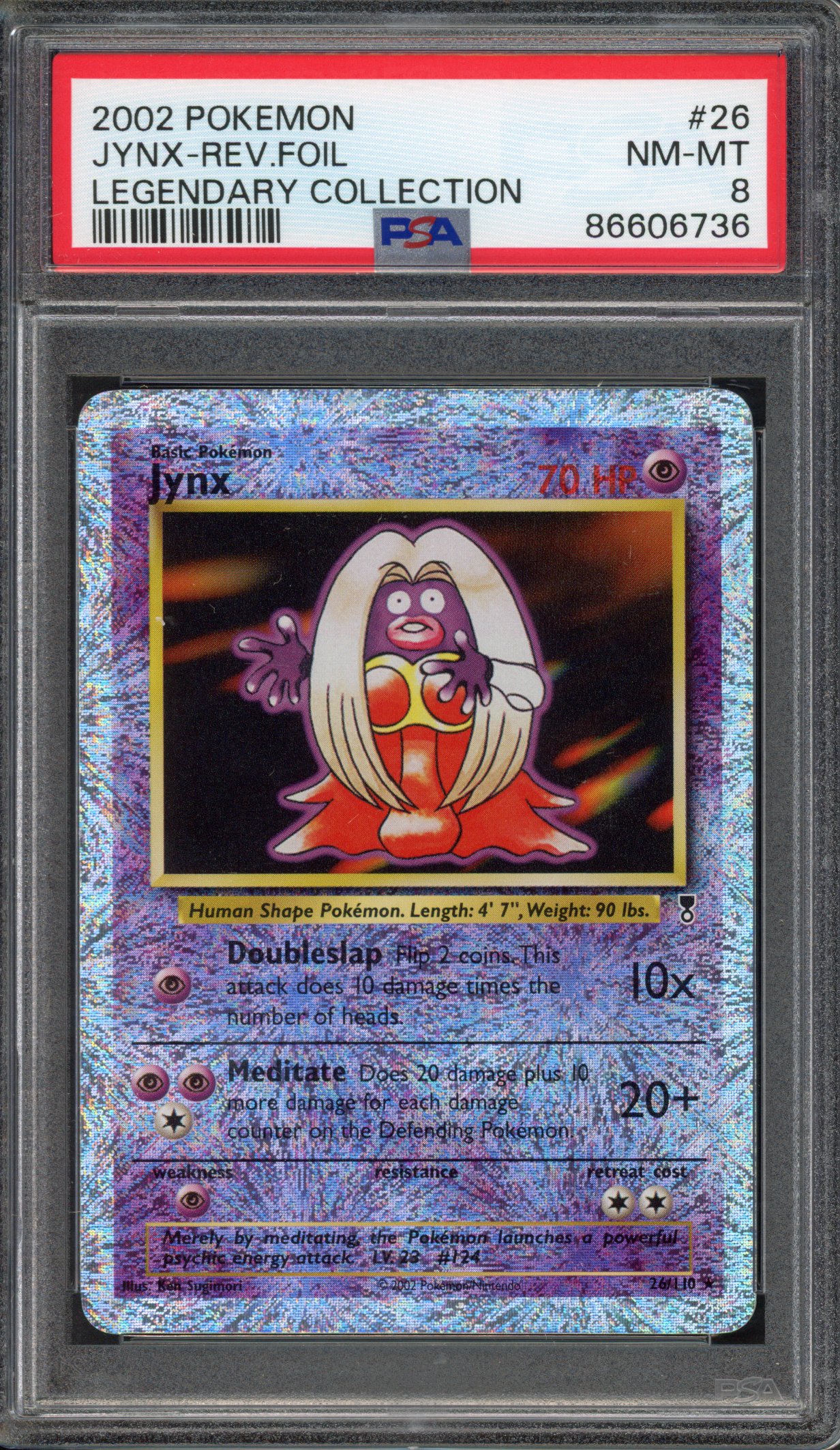Pokémon TCG - PSA 8 Jynx Rev Foil - Legendary Collection 2002