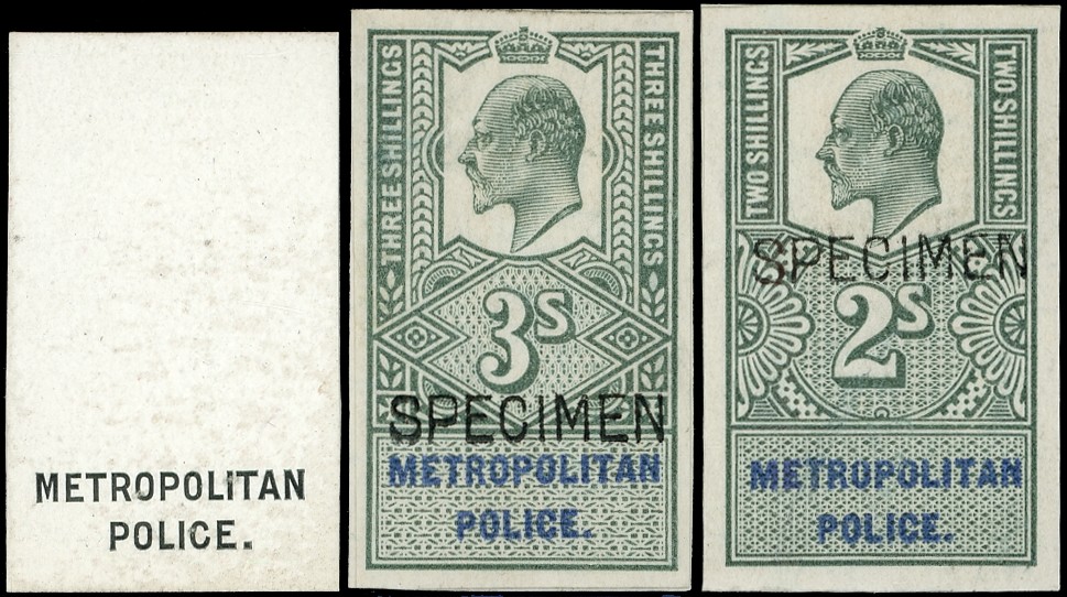 Police Courts (Metropolitan Police): Stamp Sized Die proof...