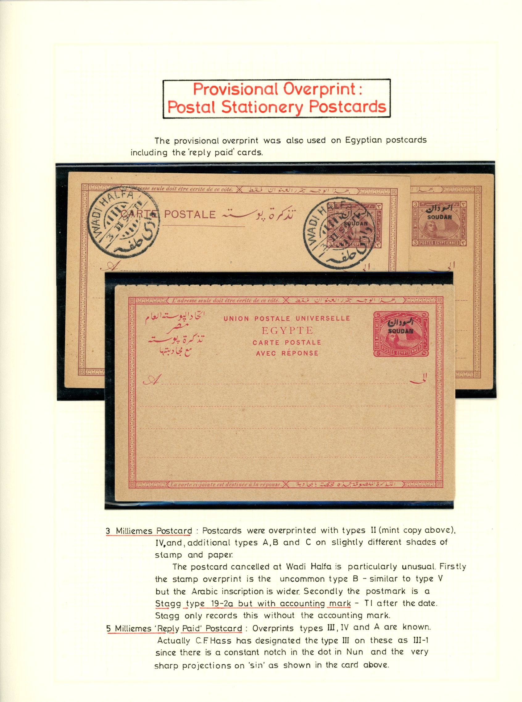 POSTAL STATIONERY: 1897-1954 unused and...