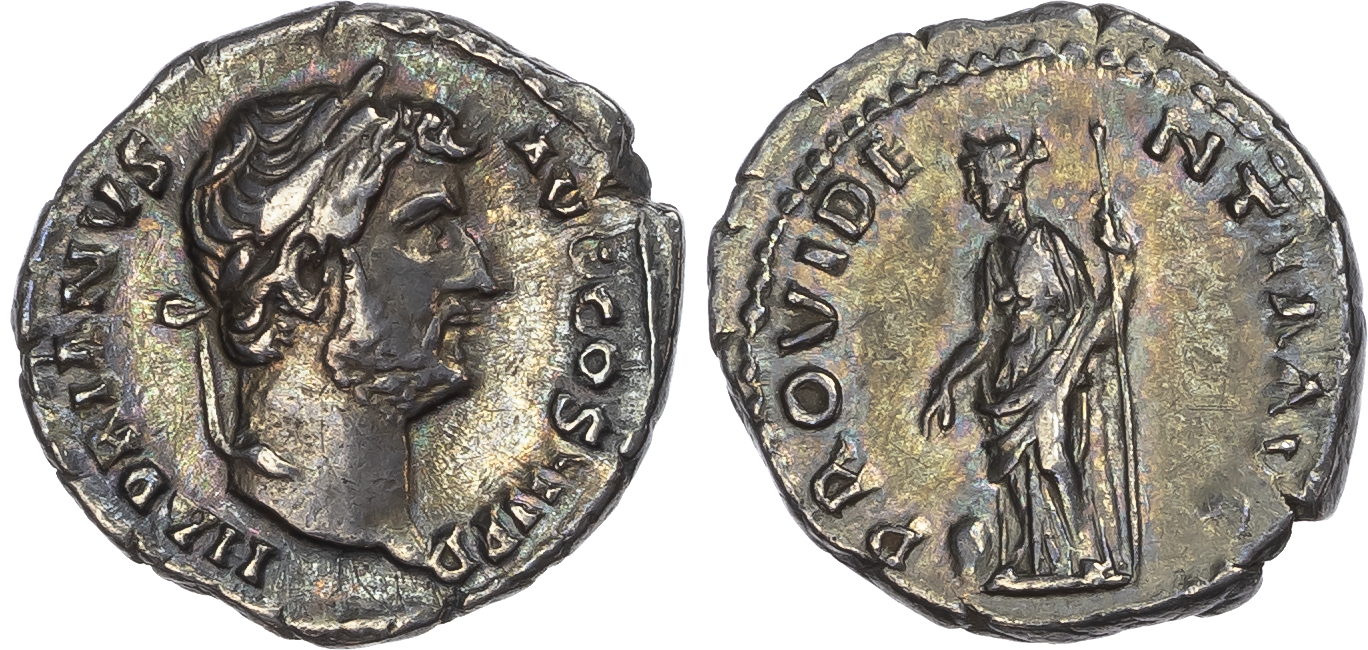 Hadrian (AD 117-138) AR Denarius, Rome, AD 137-138, 2.82g.