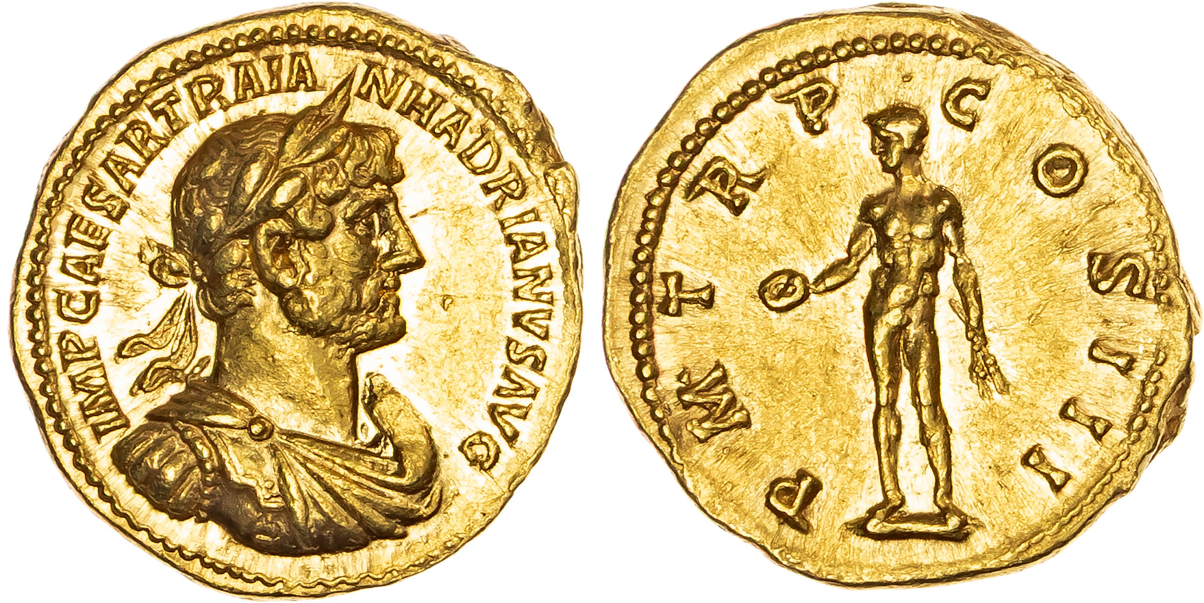 Hadrian (AD 117-138) AV Aureus, Rome, AD 119-120, 7.13g.