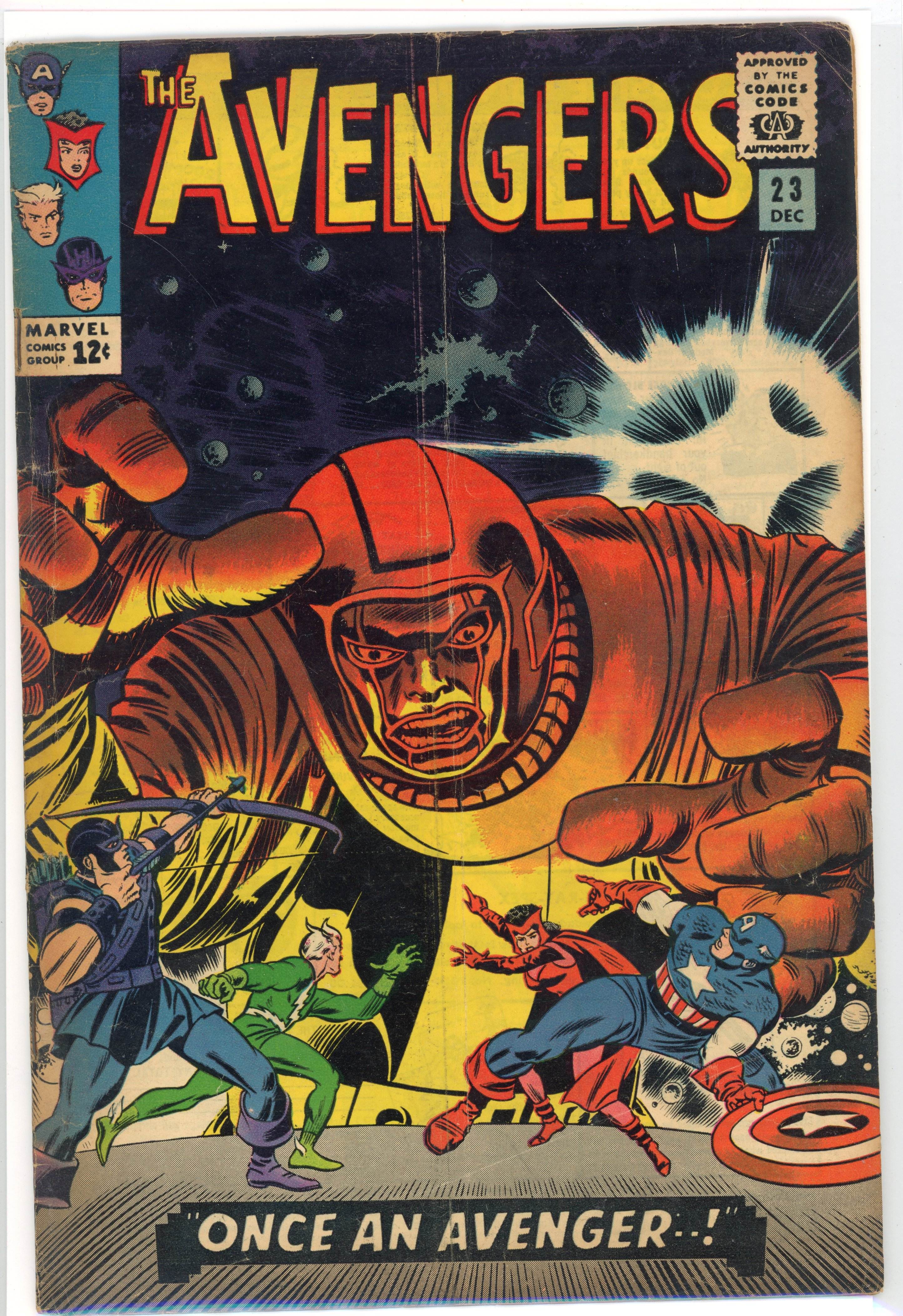 Avengers #23 (Marvel Comics, 1965) First John Romita Silver Age Marvel work.