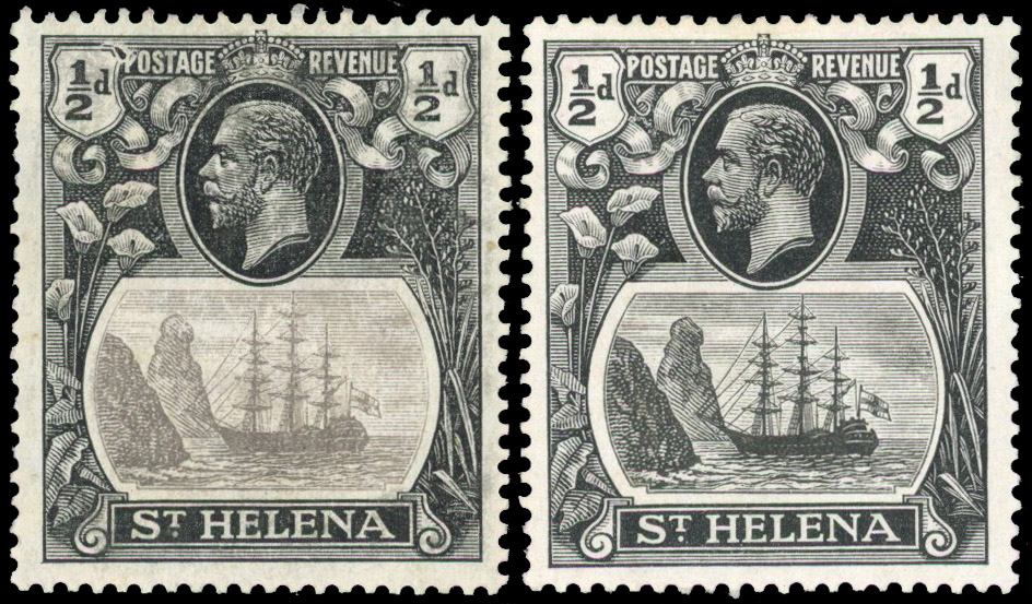 St Helena SG 97e and repair mint