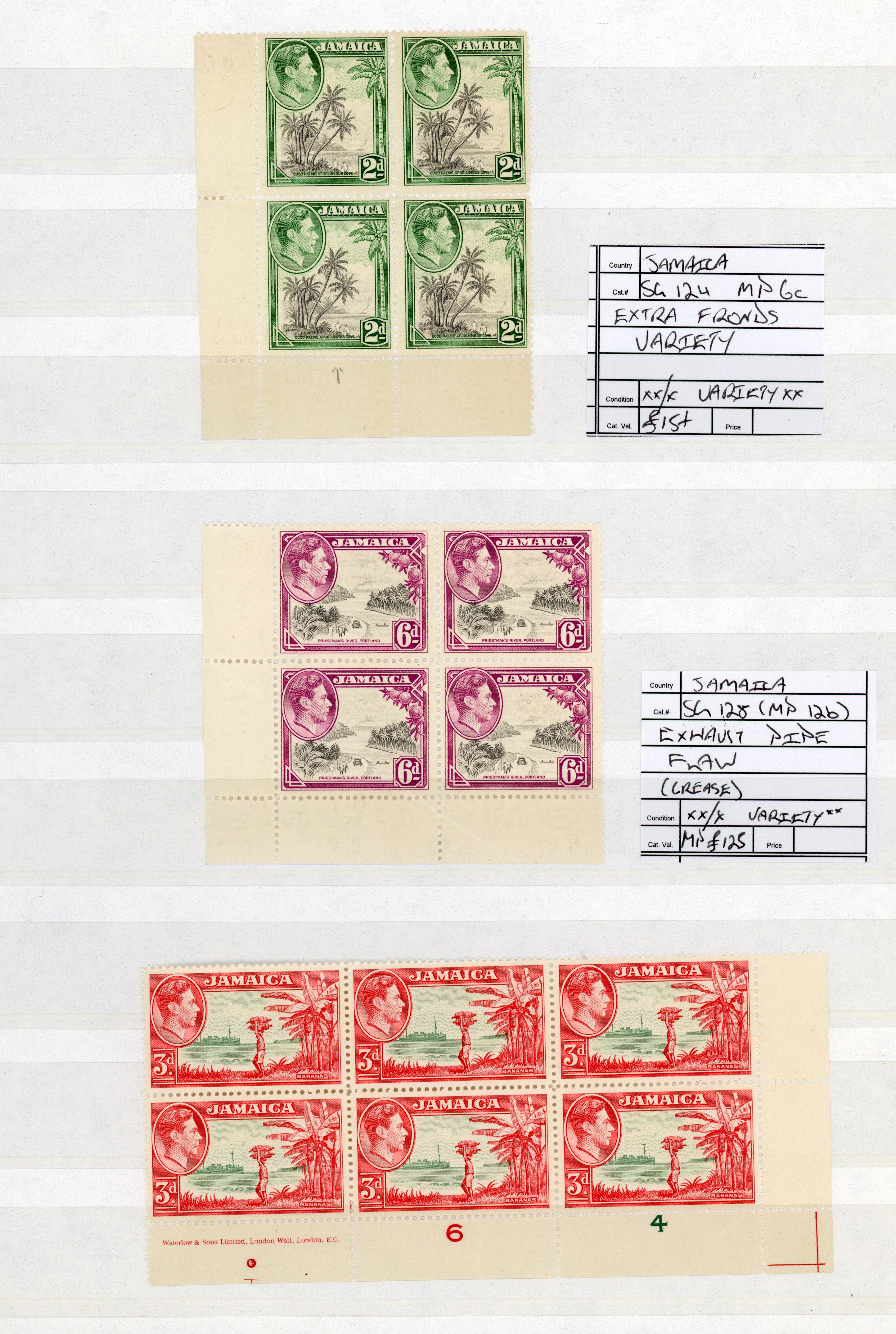 Jamaica 1938-52 selection mint