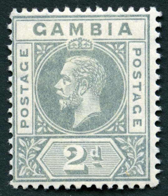 1912 2d greyish slate, watermark MCA, large part o.g. with R8/3 LP split 'A'.  SG 89a, cat...