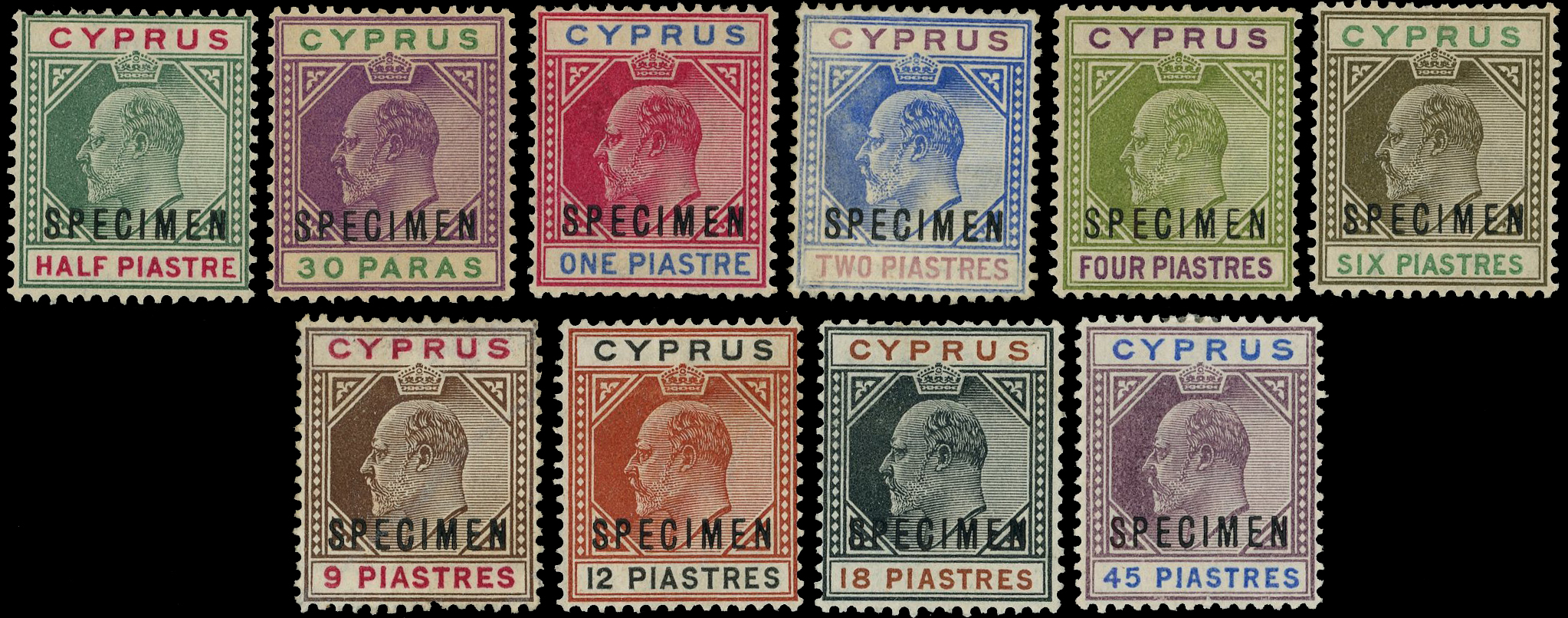 Cyprus SG 50s-59s Specimens