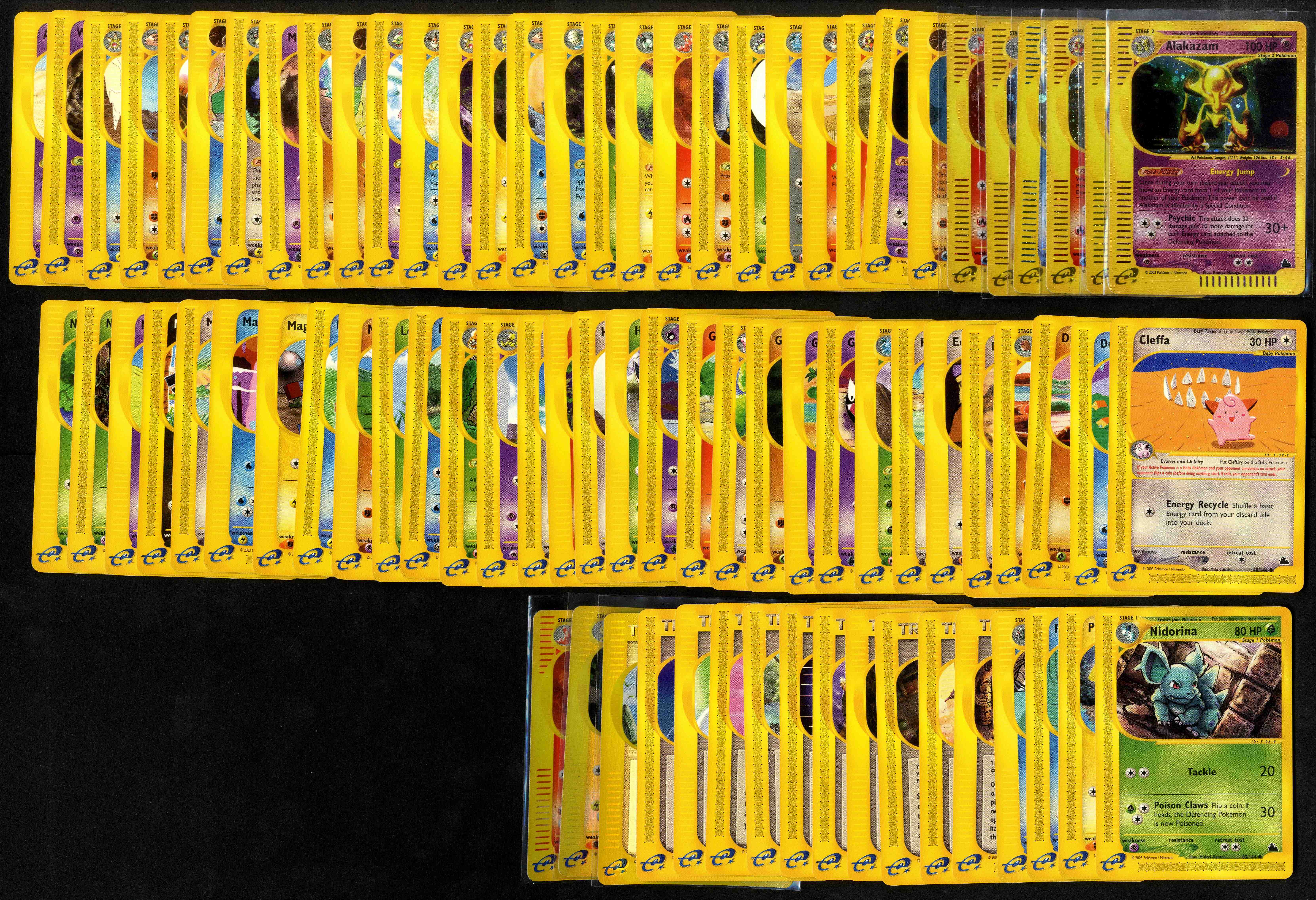 Skyridge - Partially Complete Set - 77 Cards + 3 Reverse Holos