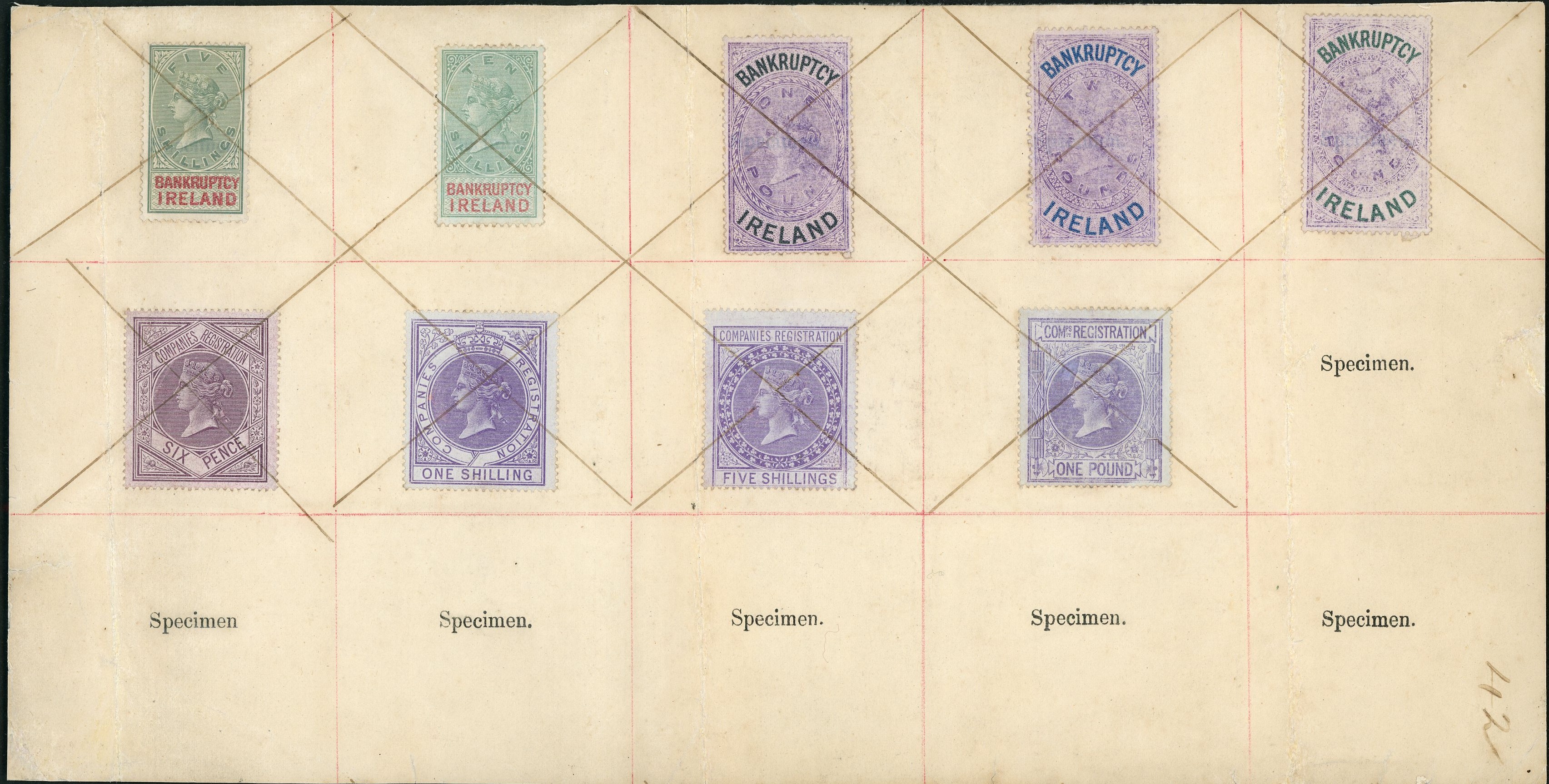 Ireland Specimen Book Page with Bankruptcy/companies Registration