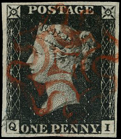 Great Britain SG 2 Plate 1b QI