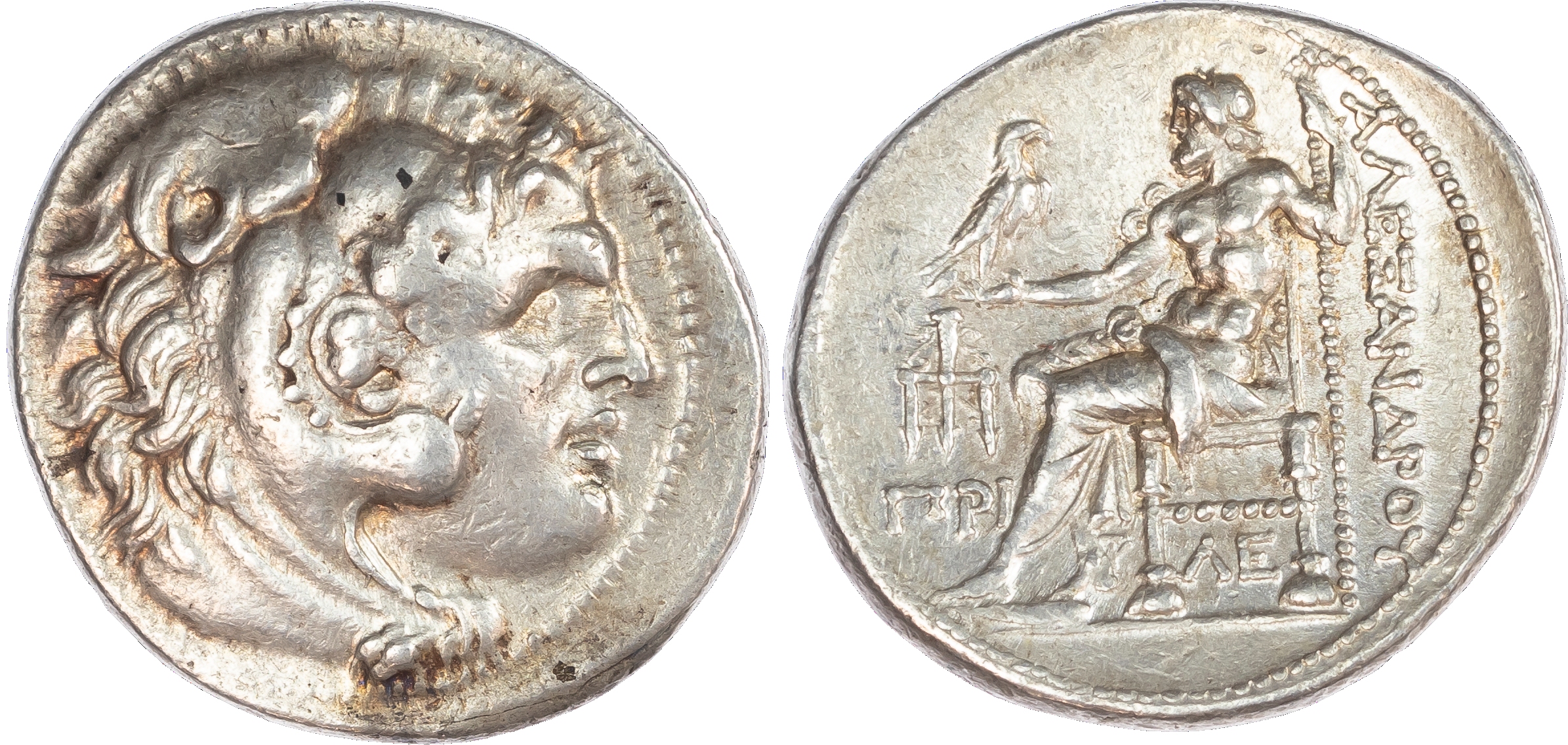 Kingdom of Macedon, Alexander the Great (336-323 BC) AR Tetradrachm, posthumous issue, mint of Priene, c. 280-275 BC,