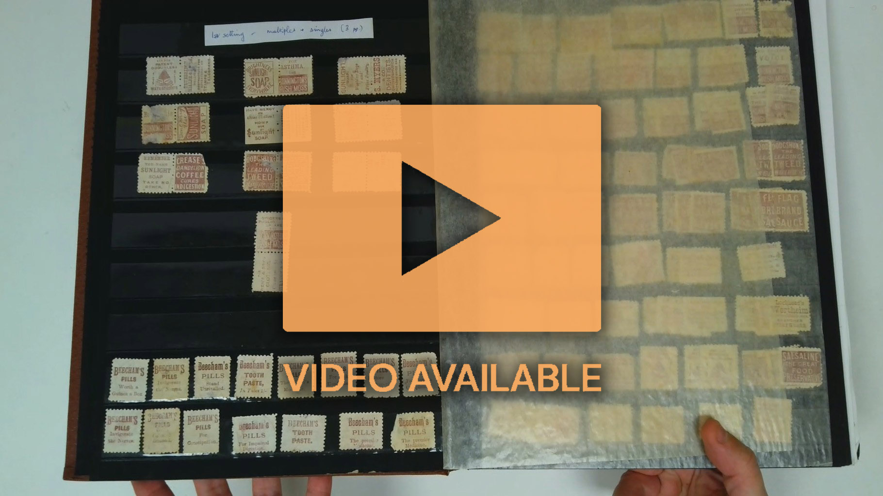 New Zealand 1893 stamps with advertisements used