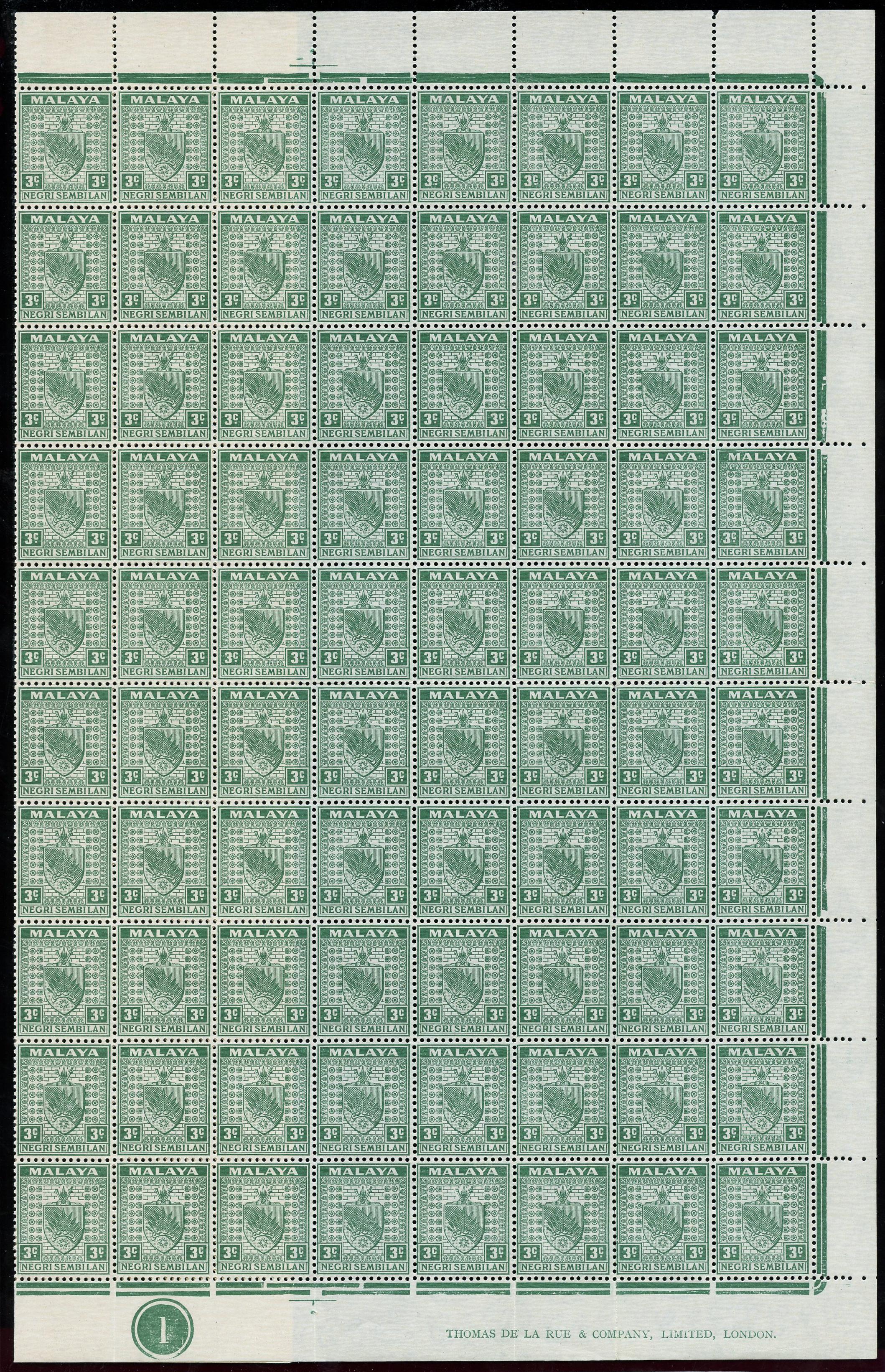 Negri Sembilan SG 24a sheet...