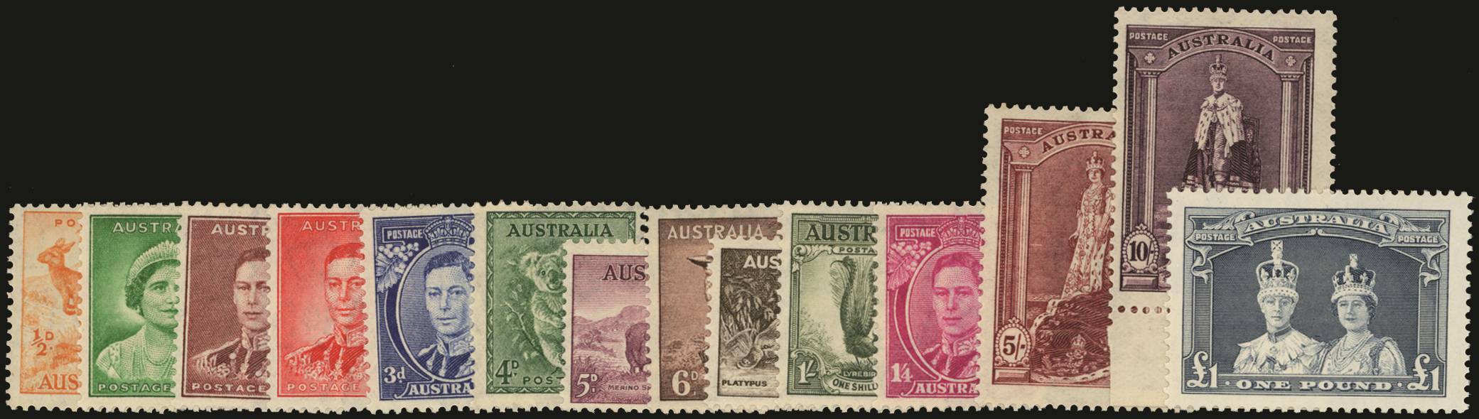 Australia SG164/178a mint