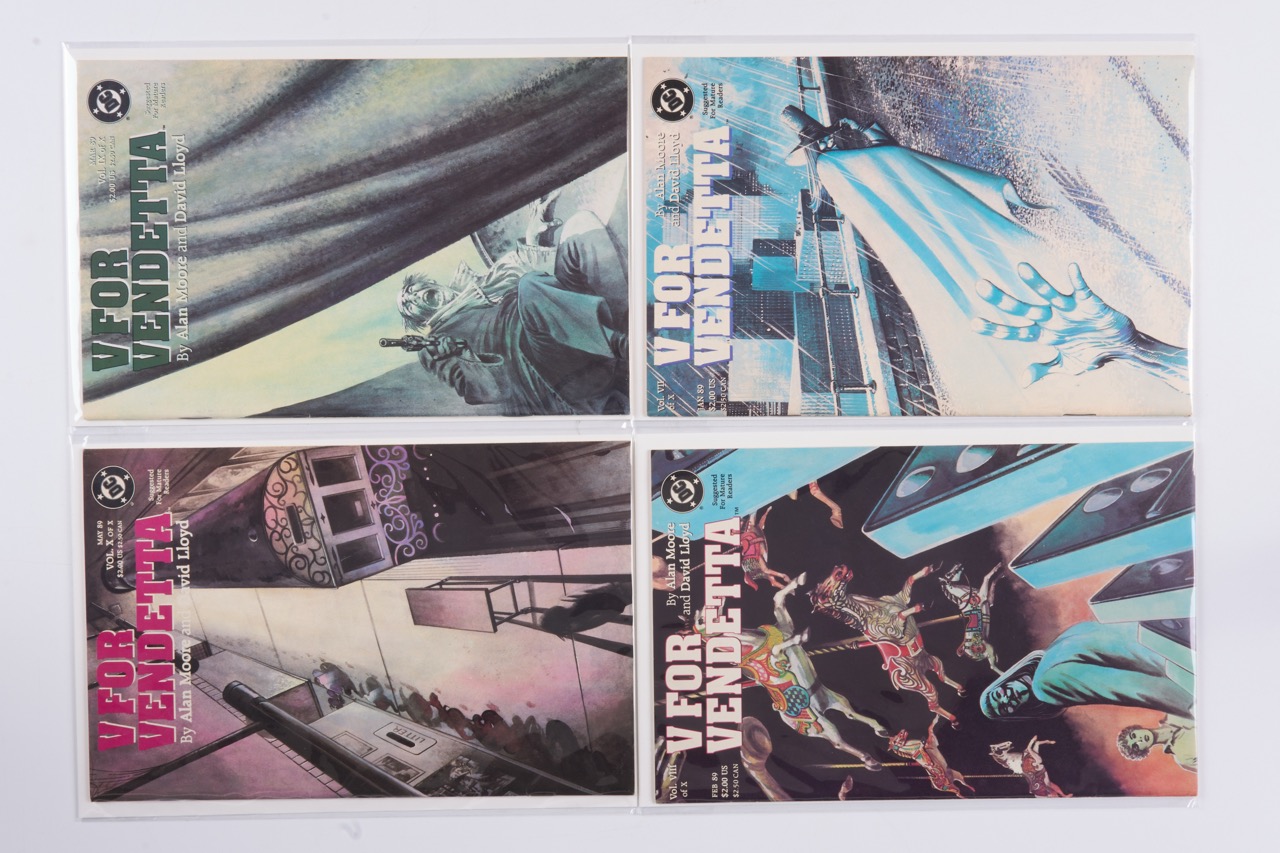 V for Vendetta Complete Set (DC Comics, 1988-89) Bundle of 10 Issues