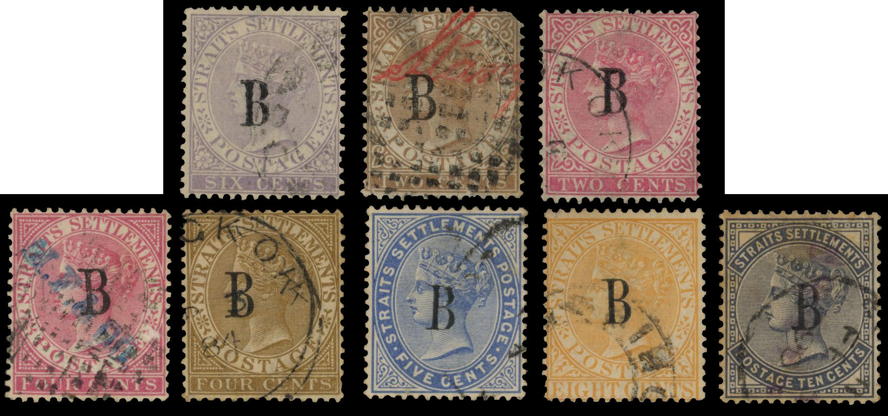 British Post Offices in Siam group used