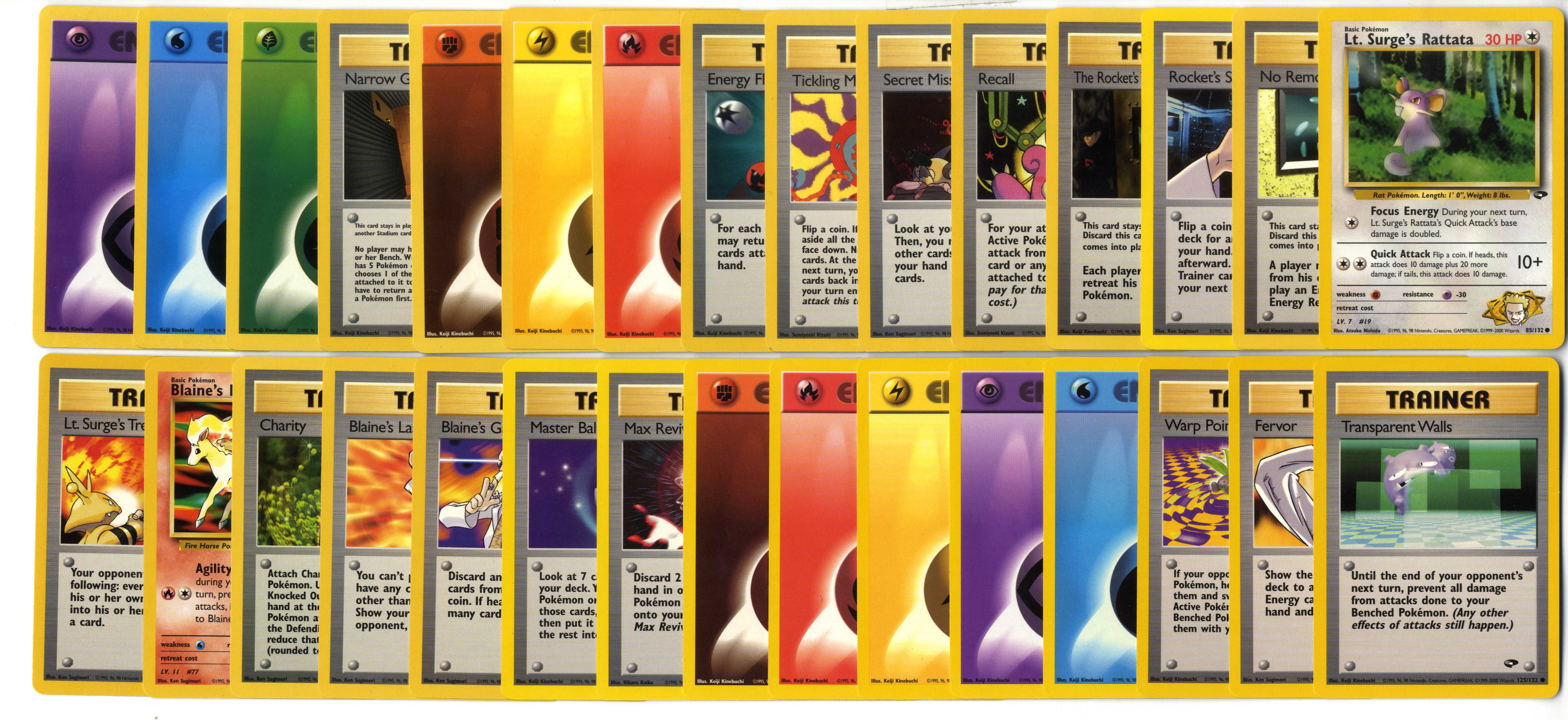 Gym Heroes // Gym Challenge Partially Complete Sets (2000)