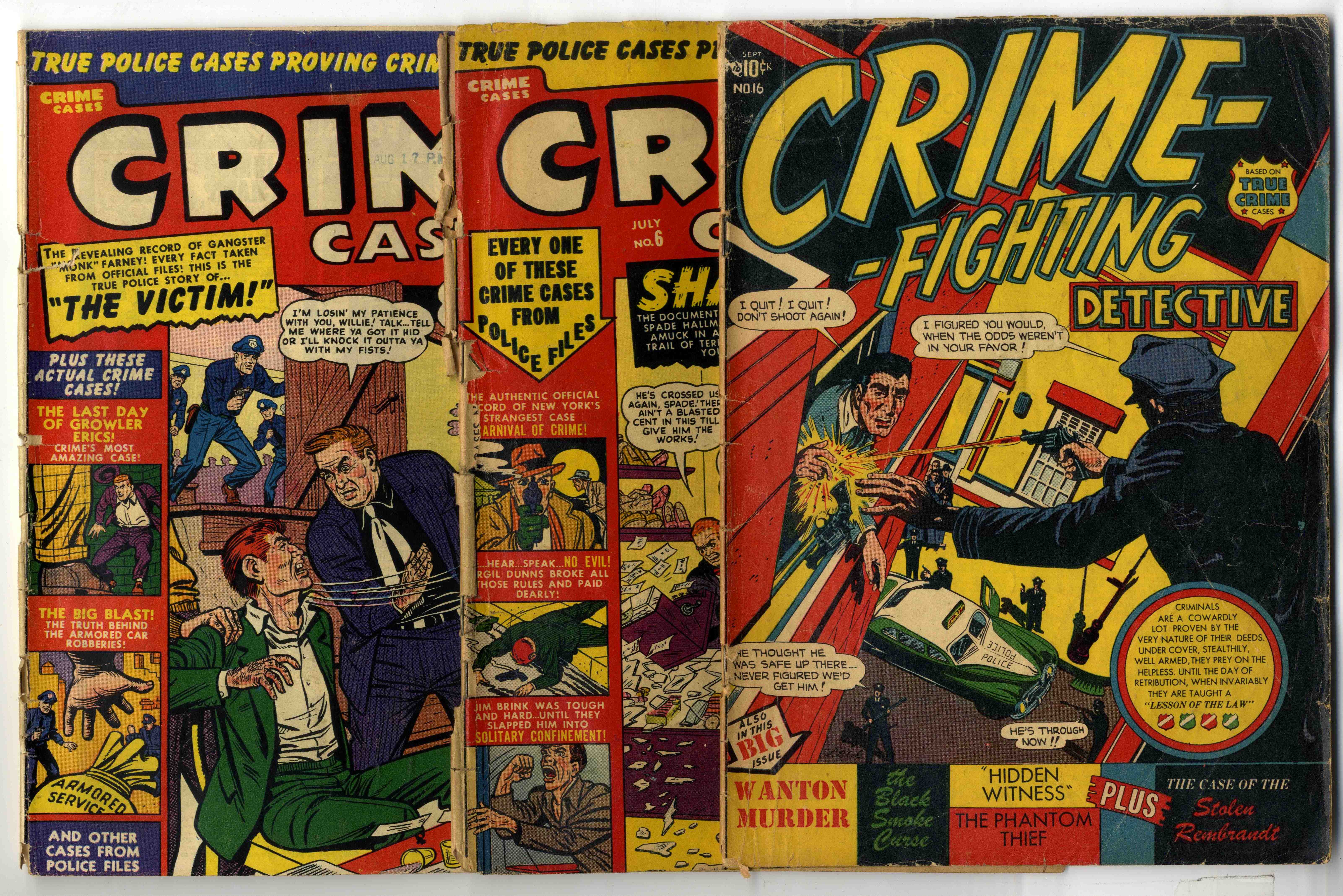†Selection of Golden Age Crime Comics (Various Publishers, 1948-1956) Bundle of 23 Issues