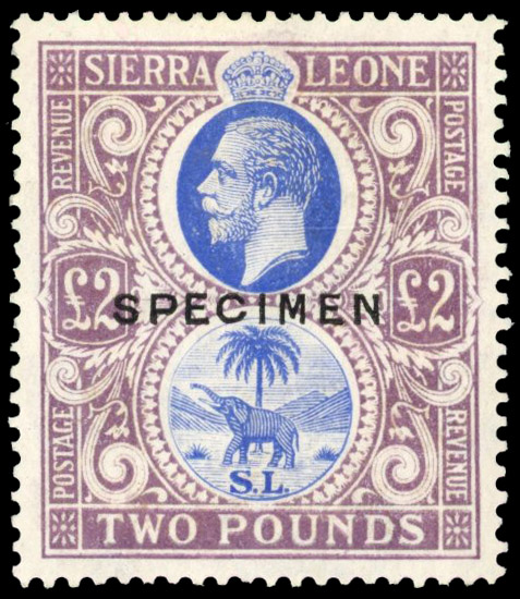 Sierra Leone SG 147s £2 Specimen