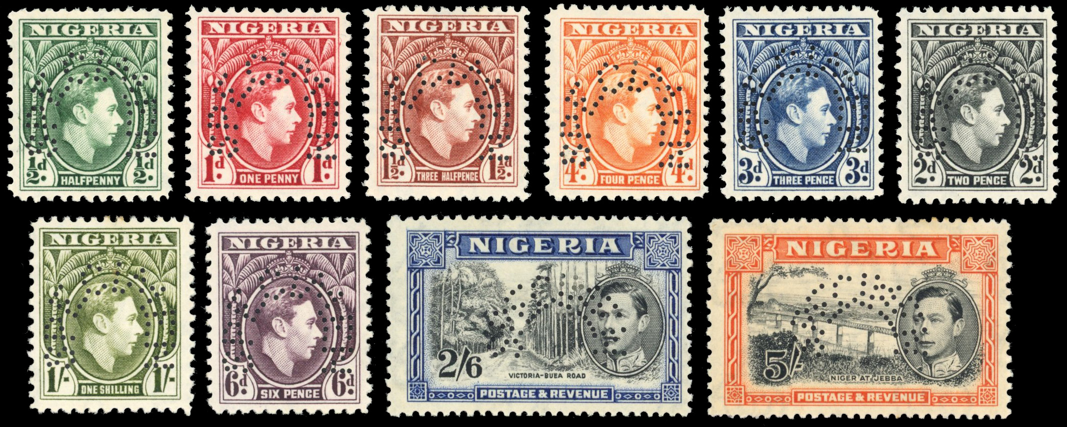 Nigeria SG 49s/59s Specimens