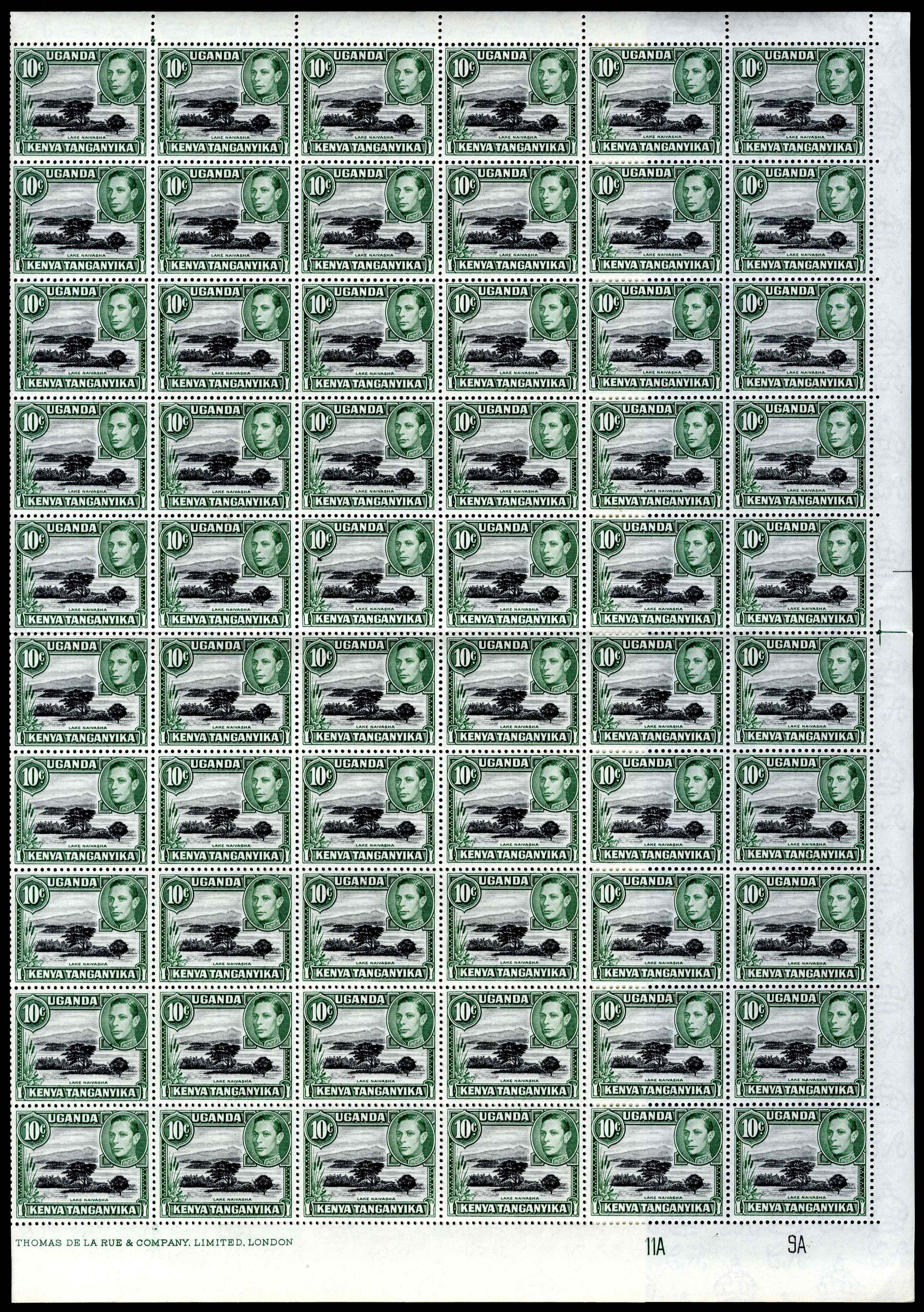 KUT SG 135d sheet mint