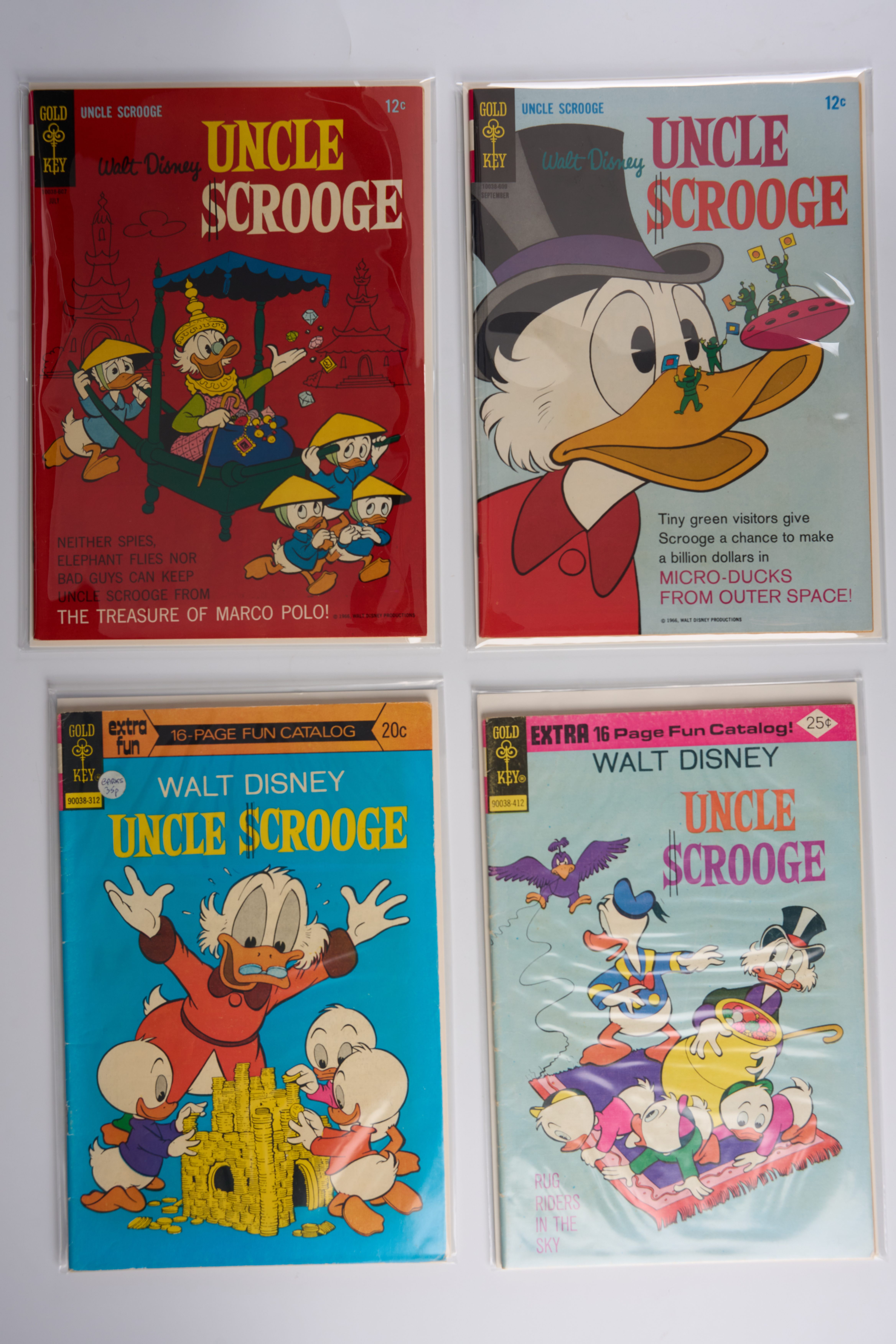 Walt Disney's Uncle Scrooge Silver Age Comics & Others (Gold Key/Gladstone, 1966-1990) Bundle of 35