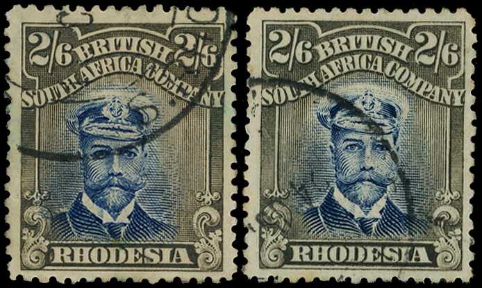 1913-7 2/6d Head Die II, perf 14. Two...