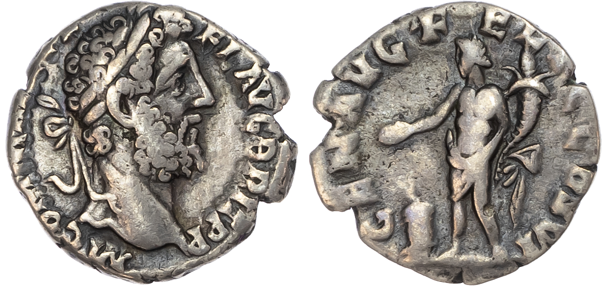 Commodus (AD 177-192) AR Denarius, Rome, AD 190, 2.56g.