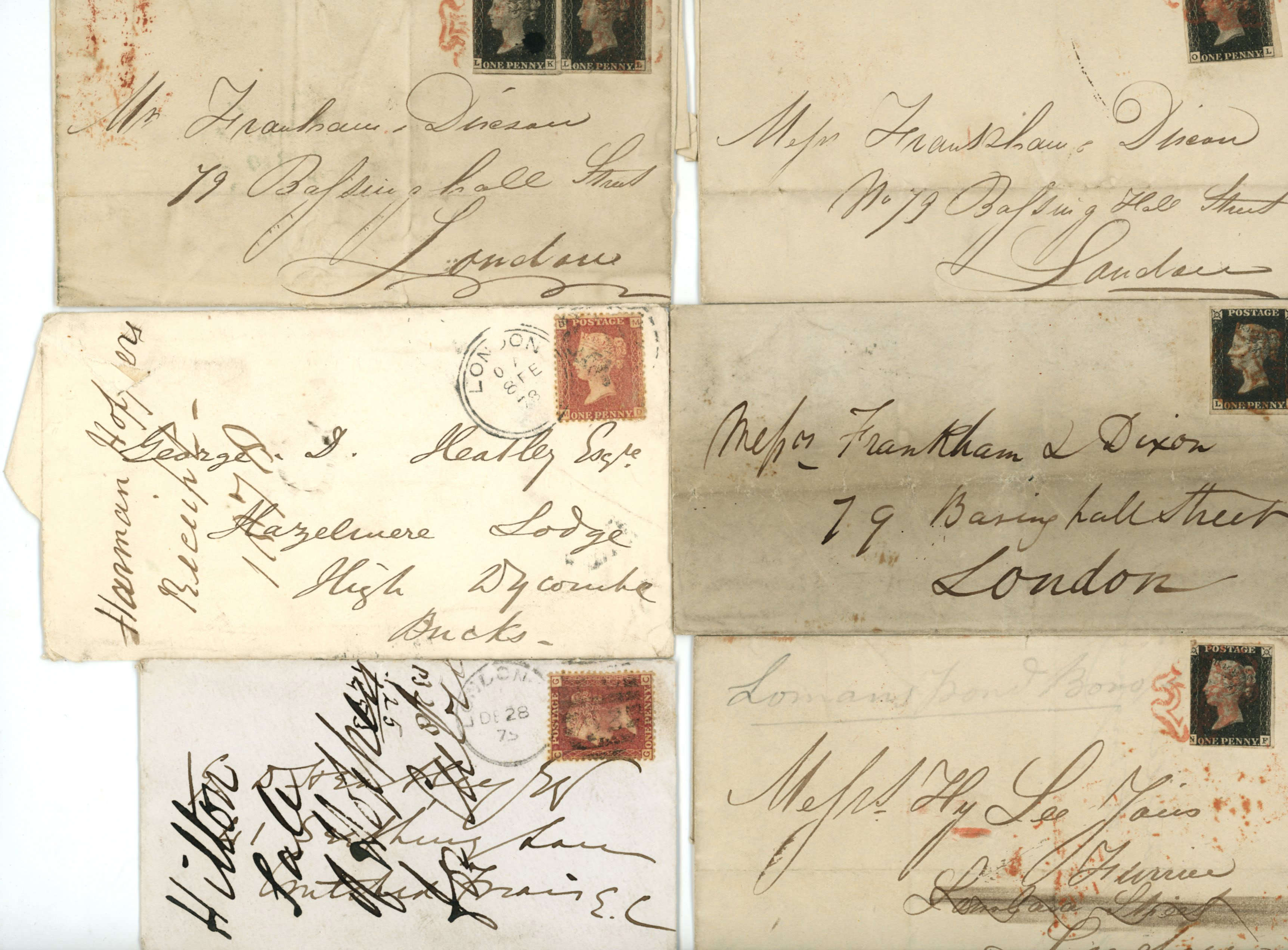 POSTAL HISTORY: 1840-1878 group of early...