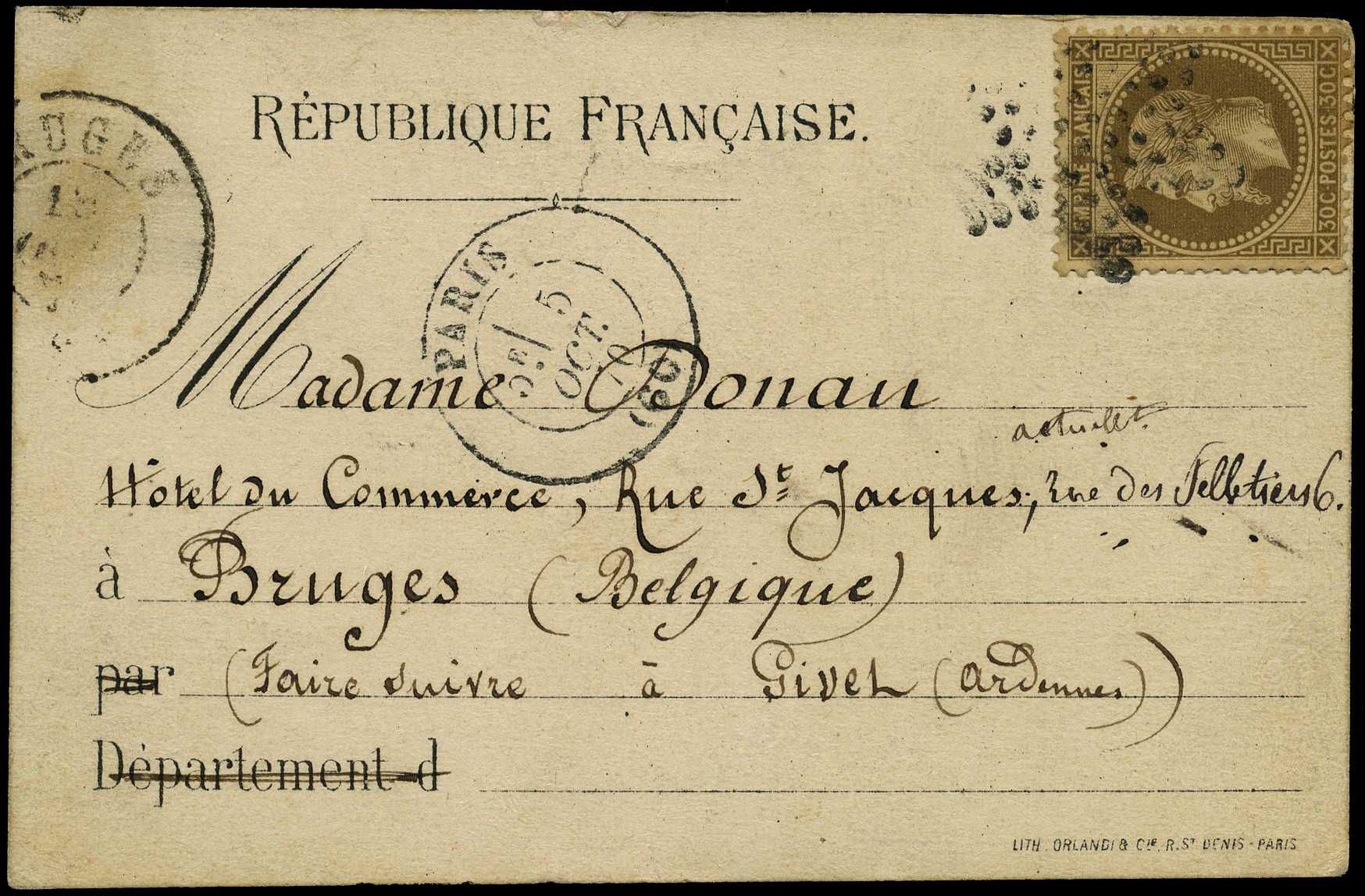 Sixth Balloon of the Siege: 1870 postcard...