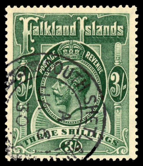 South Shetlands. 1921-8 3/- Script watermark used