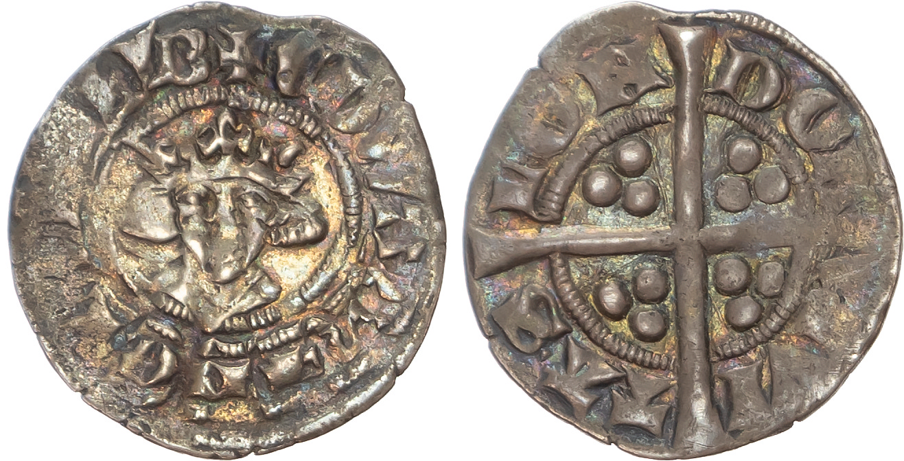 Edward II, (1307-1327), AR Penny, London mint, Class 15b.