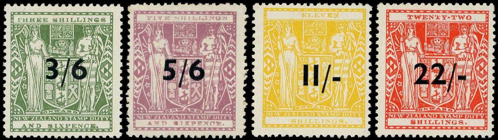 Postal Fiscals. 1942-5 3/6d on 3/6d Type I...