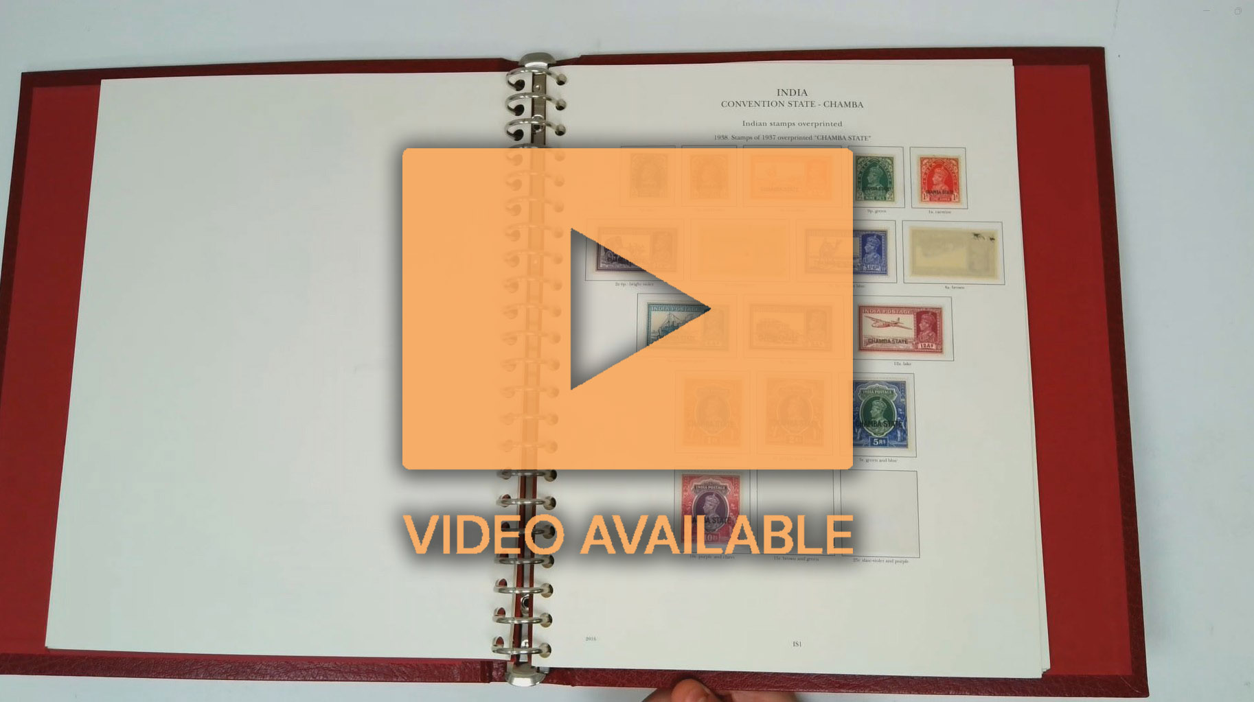 Convention States KGVI mint collection in SG binder