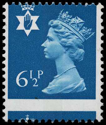 REGIONALS - N Ireland: 1976 6½p greenish blue...