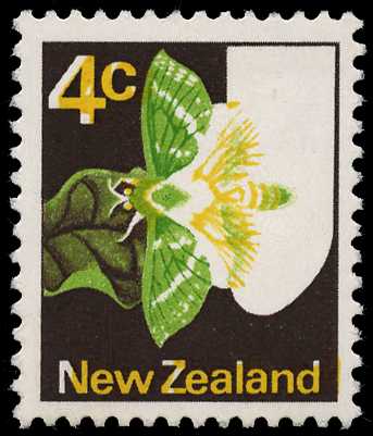 1973 unwatermarked 4ct Puriri Moth,...