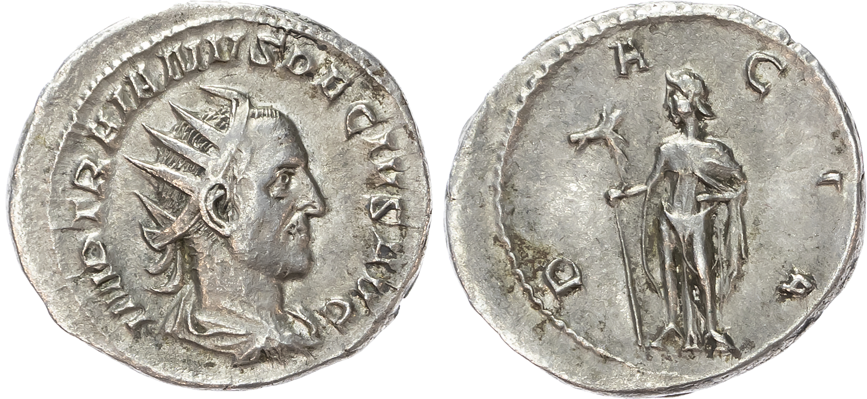 Trajan Decius (AD 249-251) AR Antoninianus, Rome, AD 250, 4.53g. 
