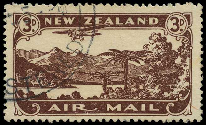 1935 Airmail 3d chocolate, perf 14 x 15,...
